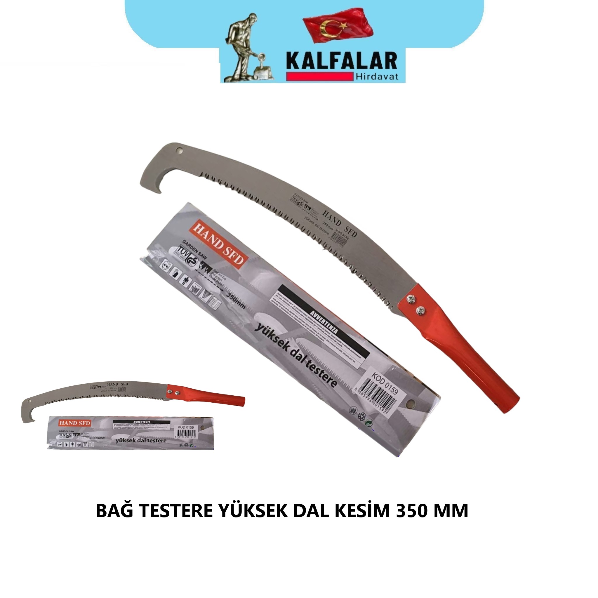 BAĞ TESTERE YÜKSEK DAL BUDAMA 350 MM 
