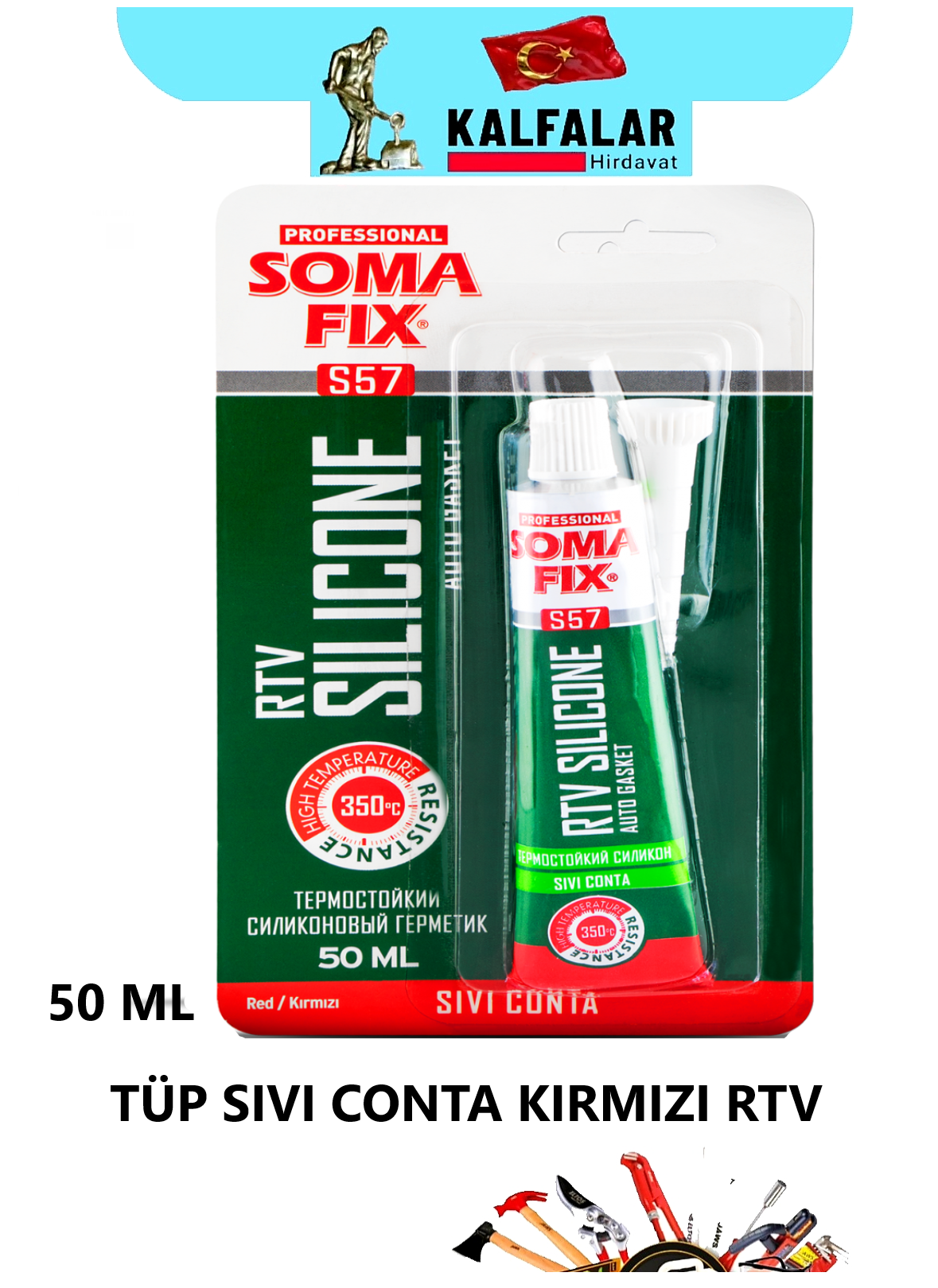 SIVI CONTA TÜP 50 ML KIRMIZI SOMAFİX