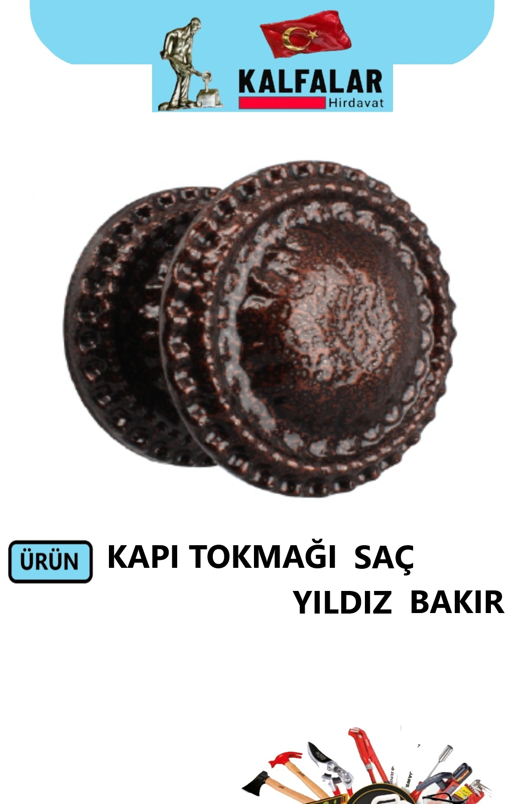 KAPI TOKMAĞI YILDIZ SAÇ BAKIR