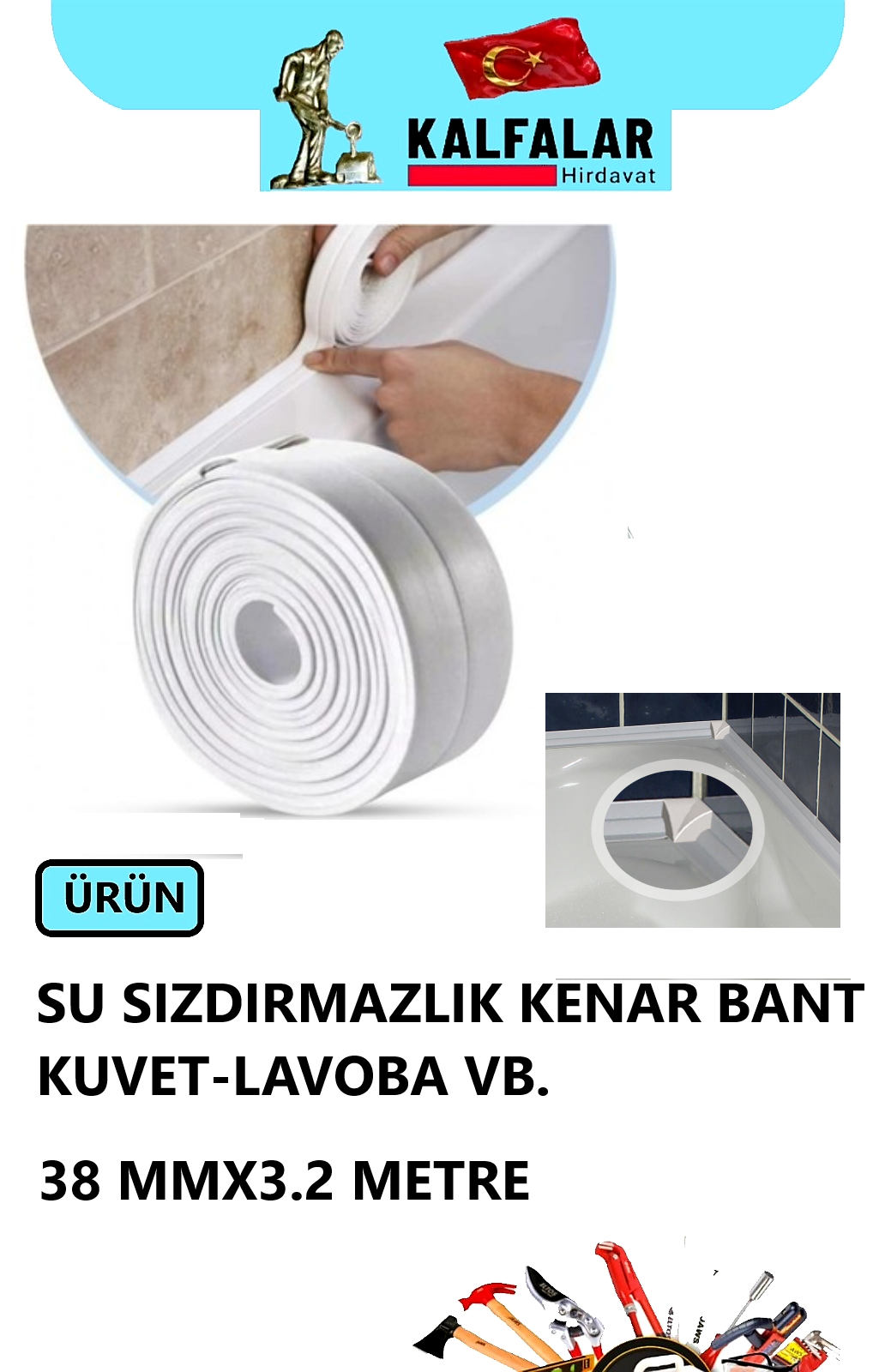 BANT KENAR SU SIZDIRMAZLIK 38MMX3.2 METRE 