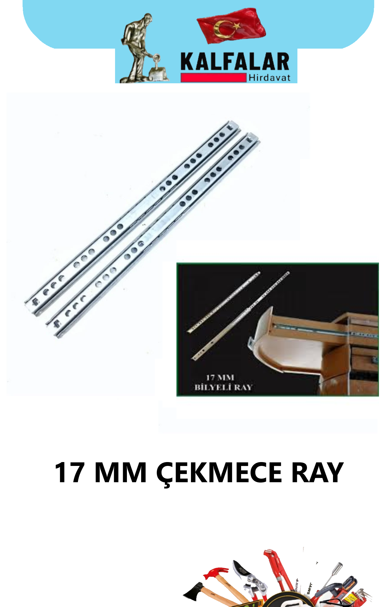 RAY ÇEKMECE 17 MM 438 MM 