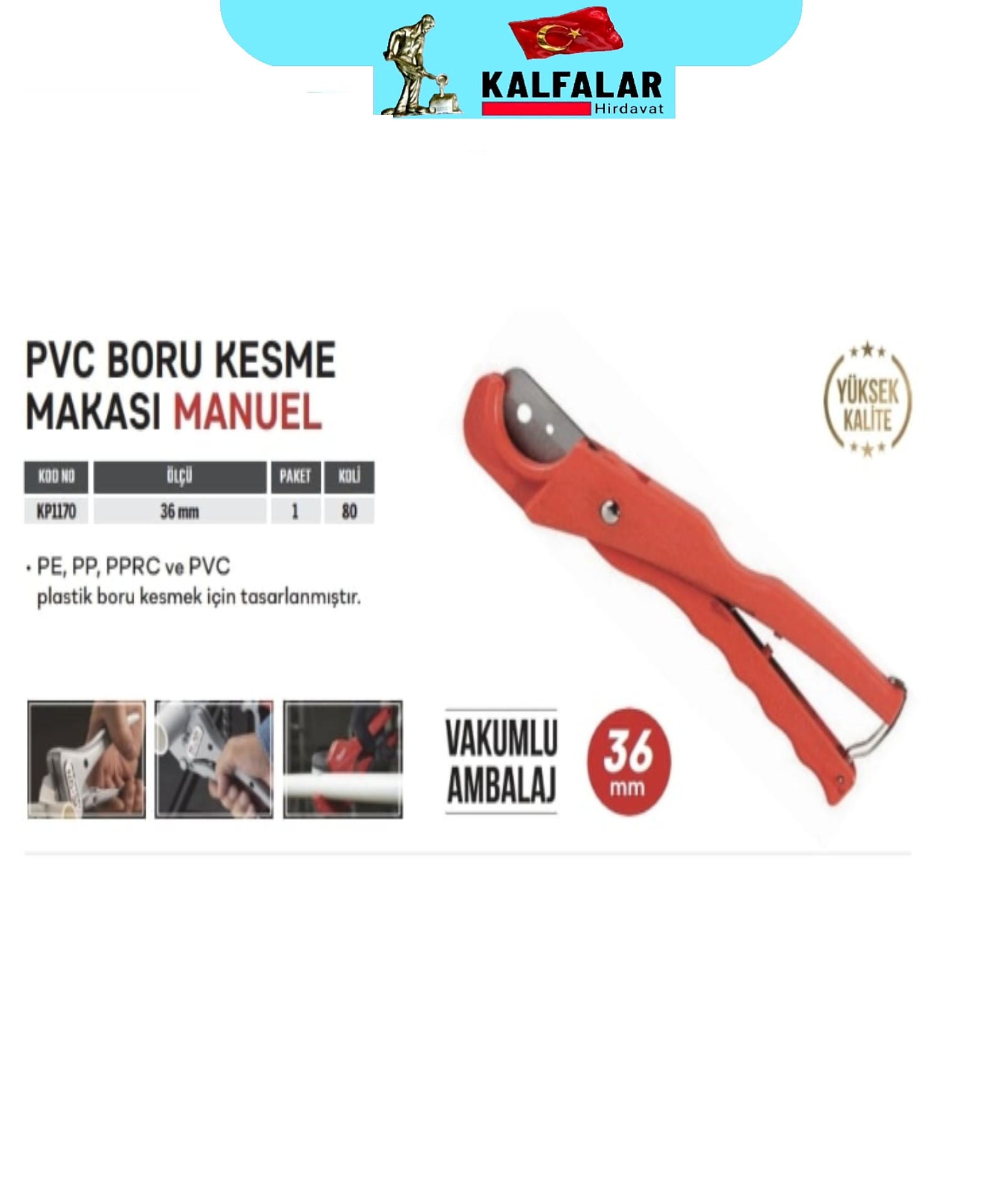 PPRC BORU MAKASI MANUEL KAPMAX MİNİ