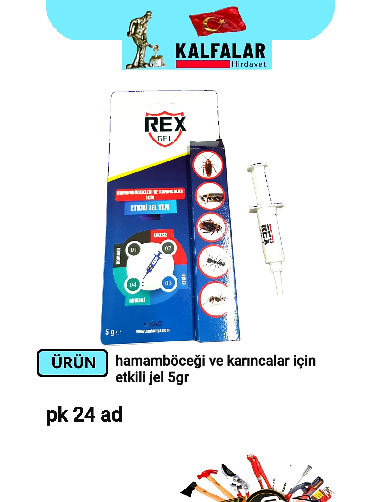HAMAM BÖCEK VE KARINCA JEL 5 GR