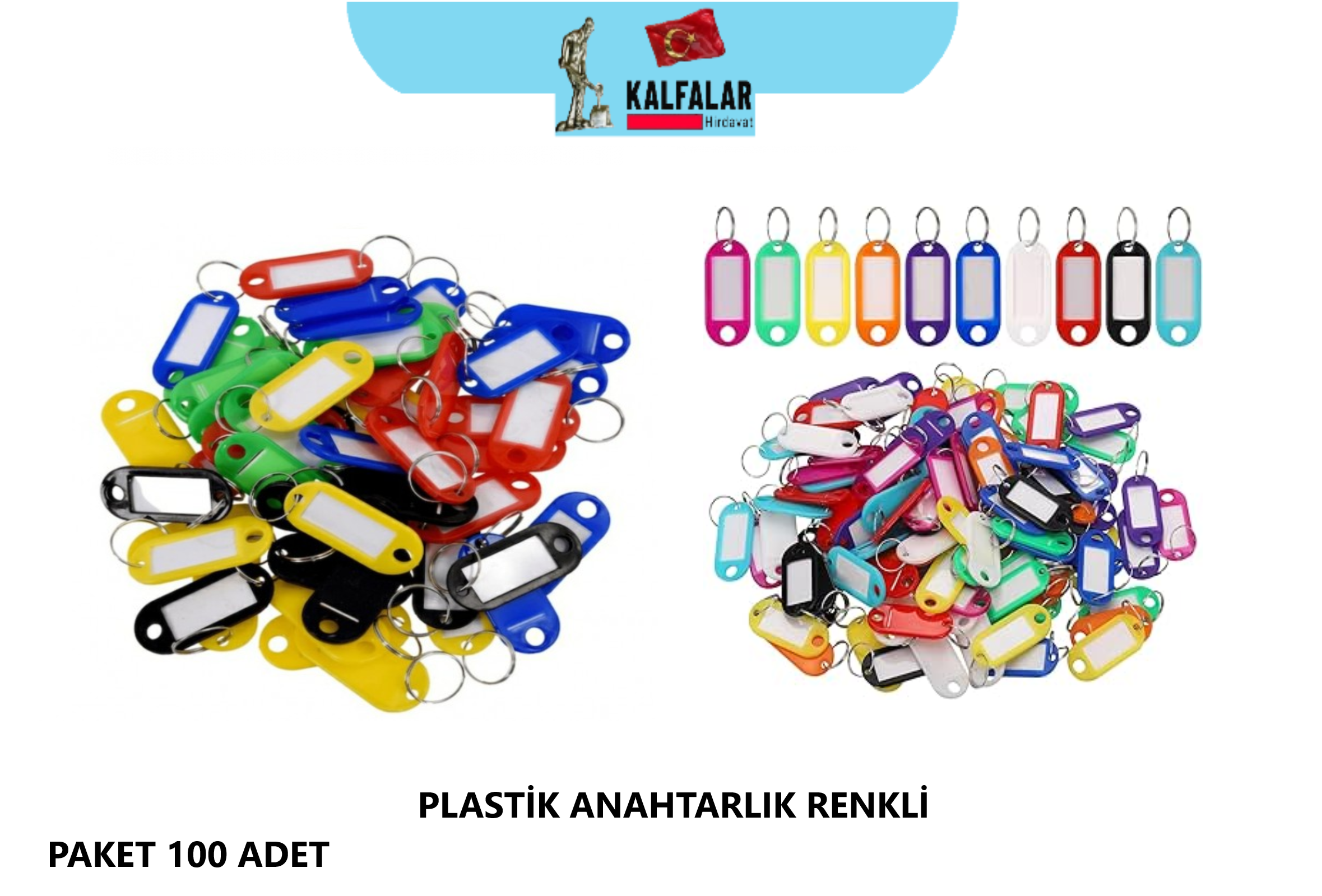 PLASTİK ANAHTARLIK RENKLİ