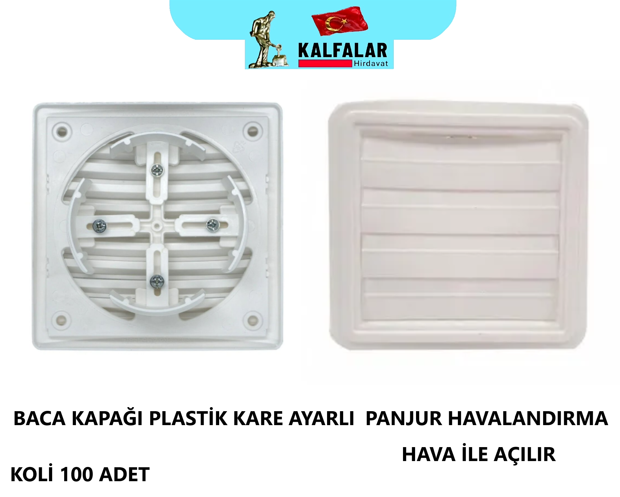 BACA KAPAĞI MENFEZ PANJUR AYARLI HAVALANDIRMA