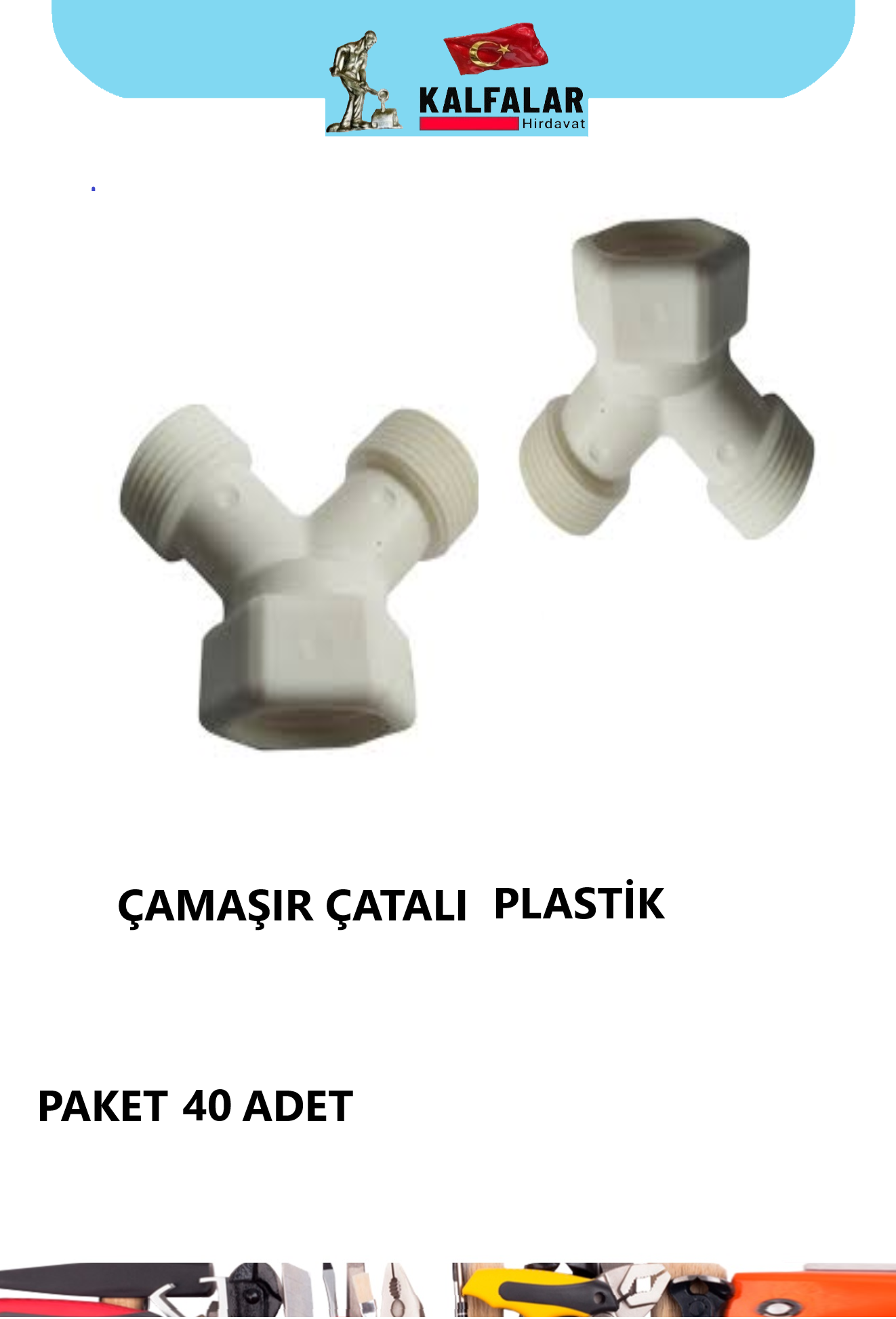 ÇAMAŞIR MUSLUK ÇATAL PLASTİK