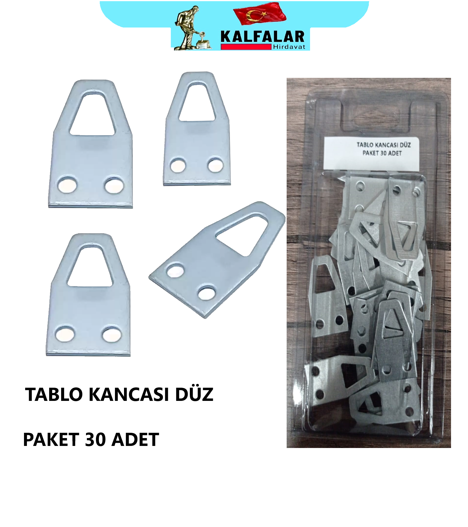 ÇERÇEVE TABLO KANCASI DÜZ ÖLÇÜ 18MMX35MM PK 30 ADET