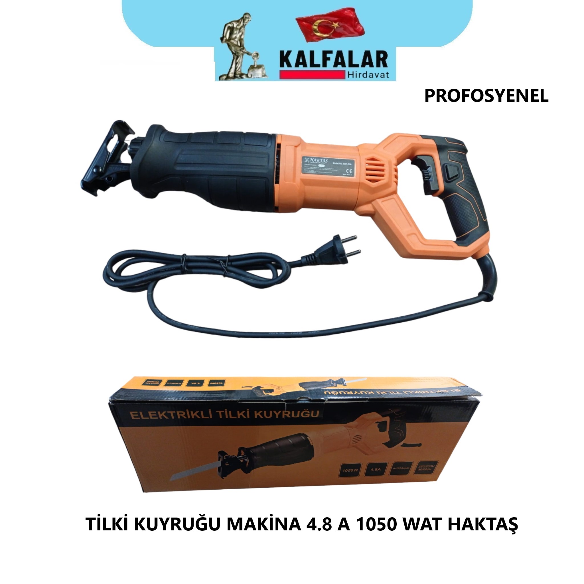 TİLKİ KUYRUGU TESTERE MAKİNA 1050 WAT PROF 4.8 A HAKTAŞ