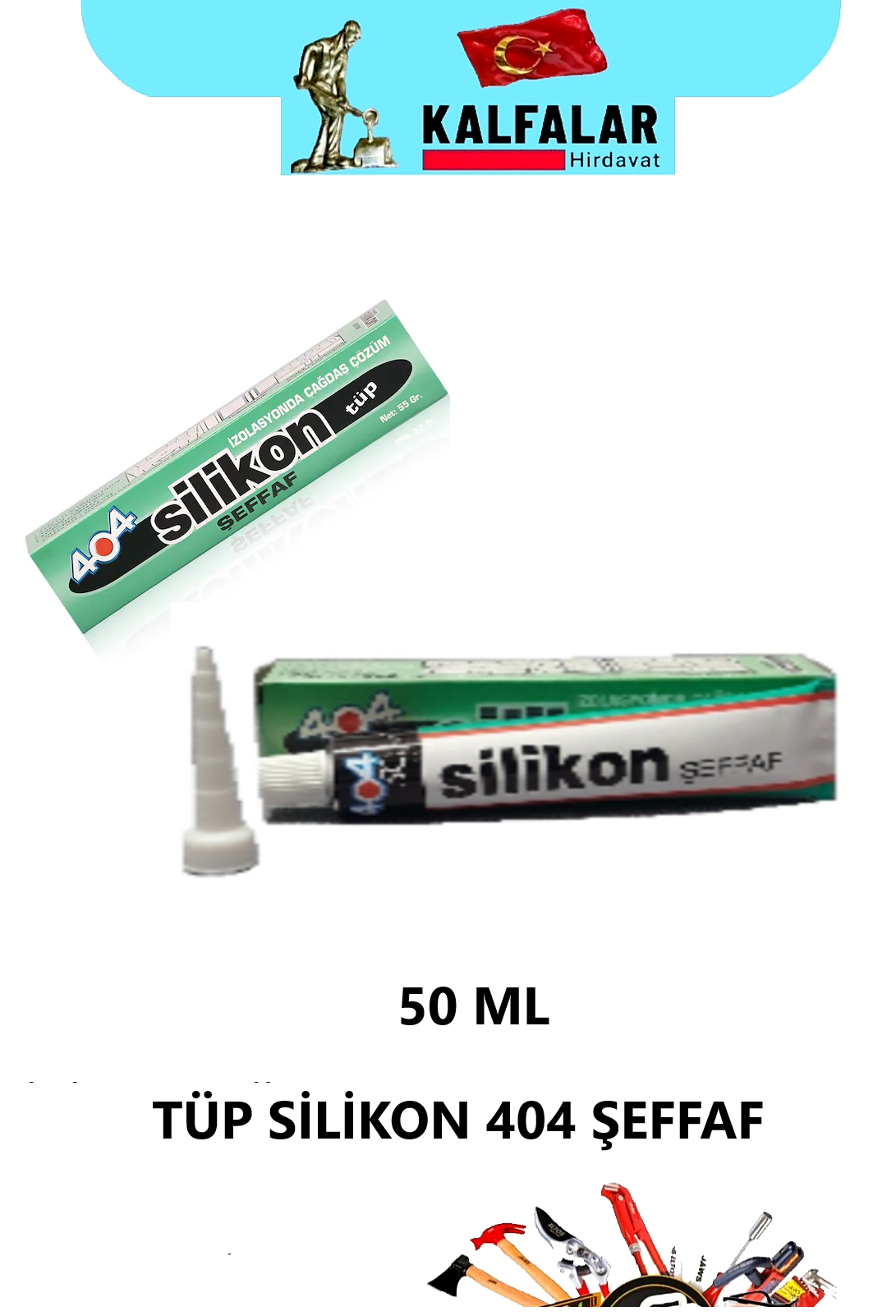 TÜP SİLİKON 50 ML SEFFAF 404