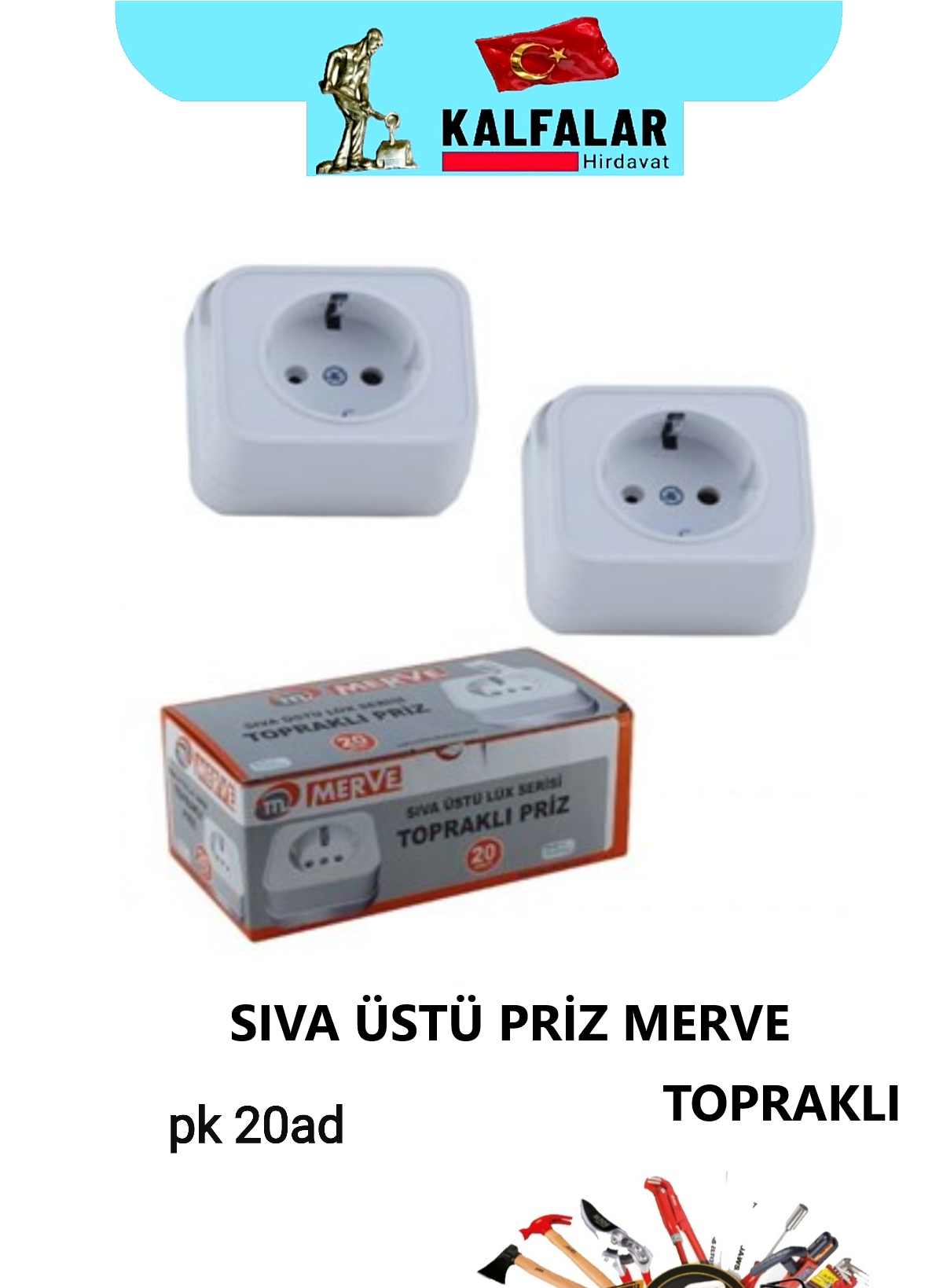 PRİZ SIVA ÜSTÜ TOPRAKLI