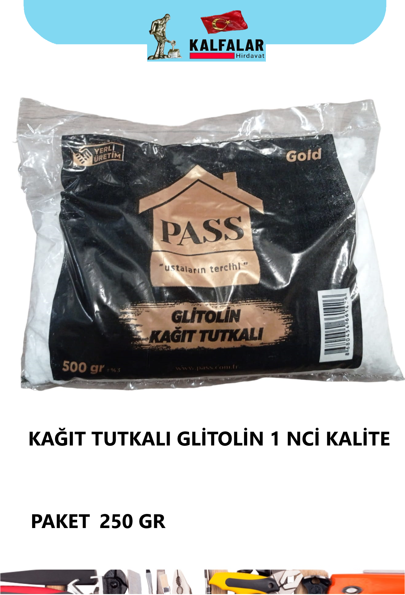 KAĞIT TUTKALI GLİTOLİN 1 NCİ KALİTE PK 250 GR