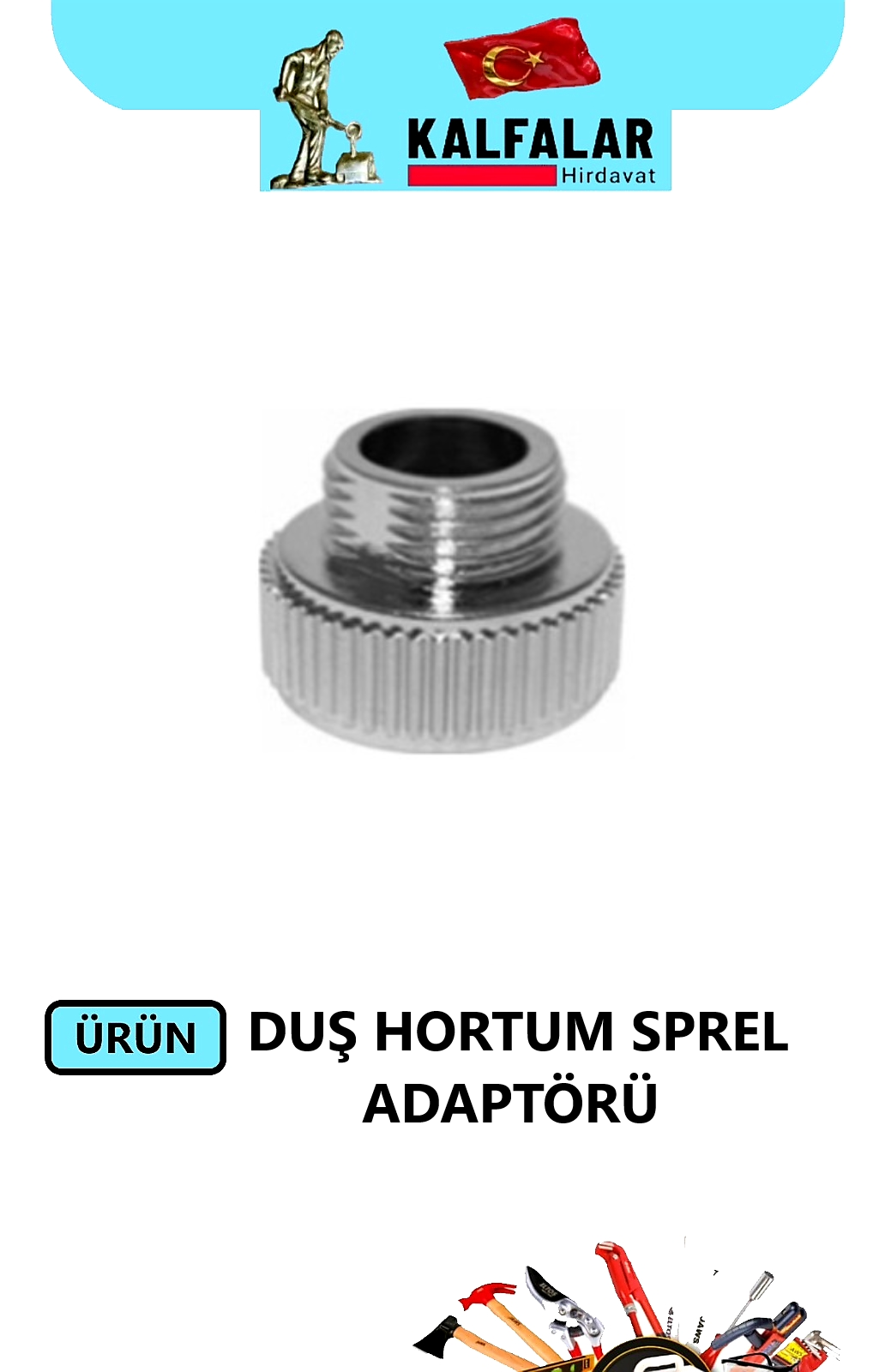DUŞ HORTUM ADAPTÖR KROM