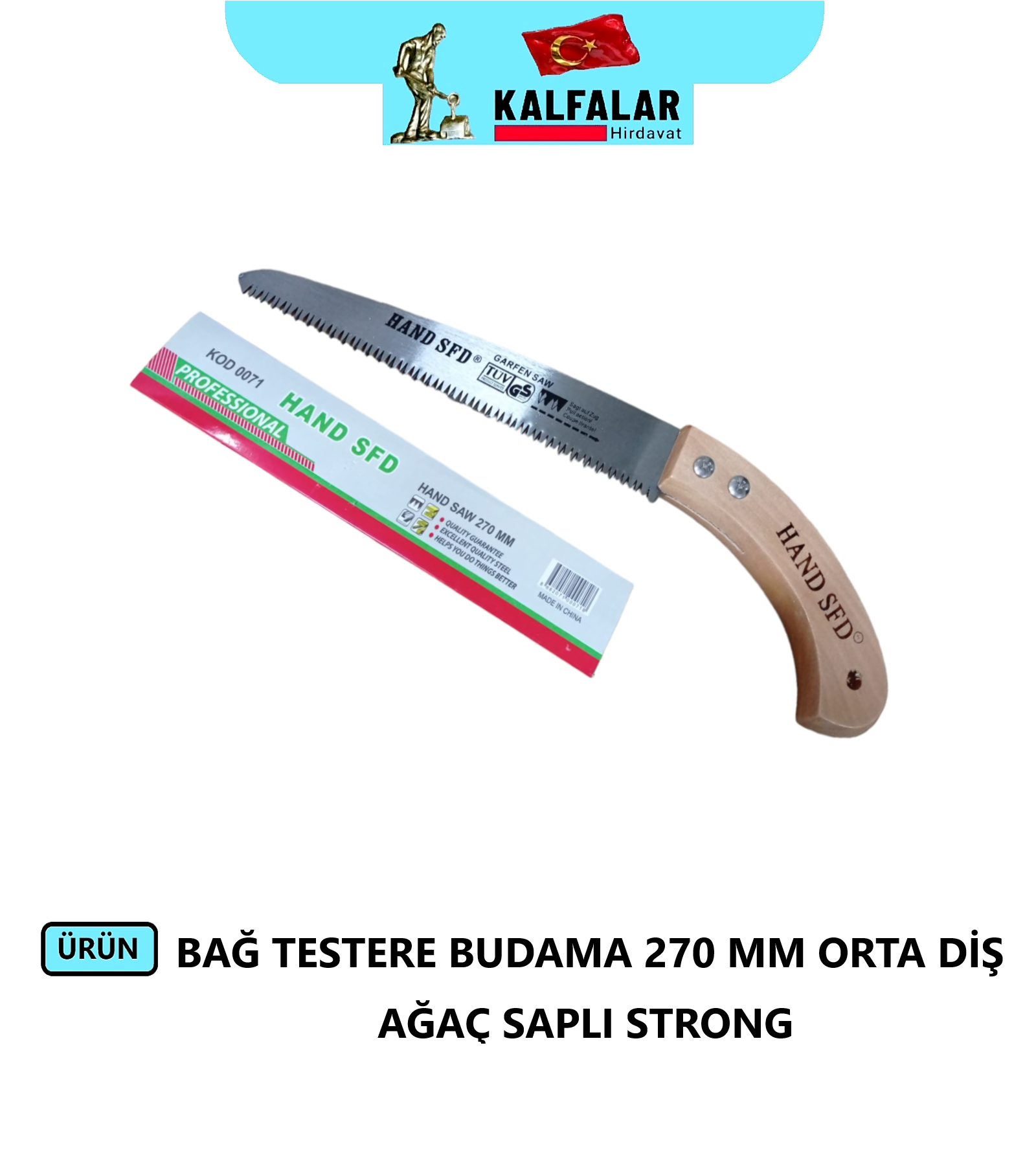 BAĞ TESTERE BUDAMA 270 MM AĞAÇ SAP STRONG