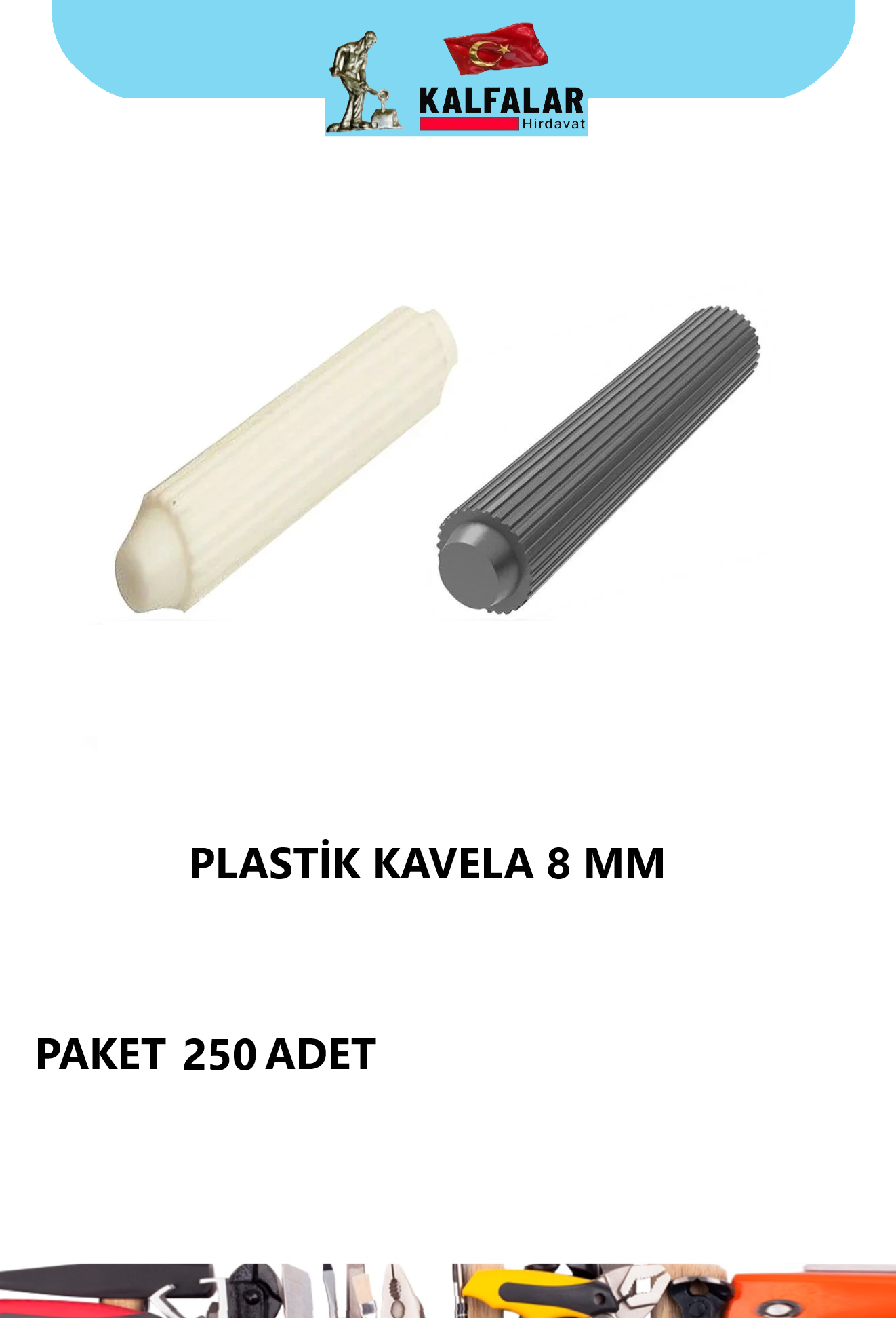 PLASTİK KAVALYE PAKET SİYAH 250 ADET 