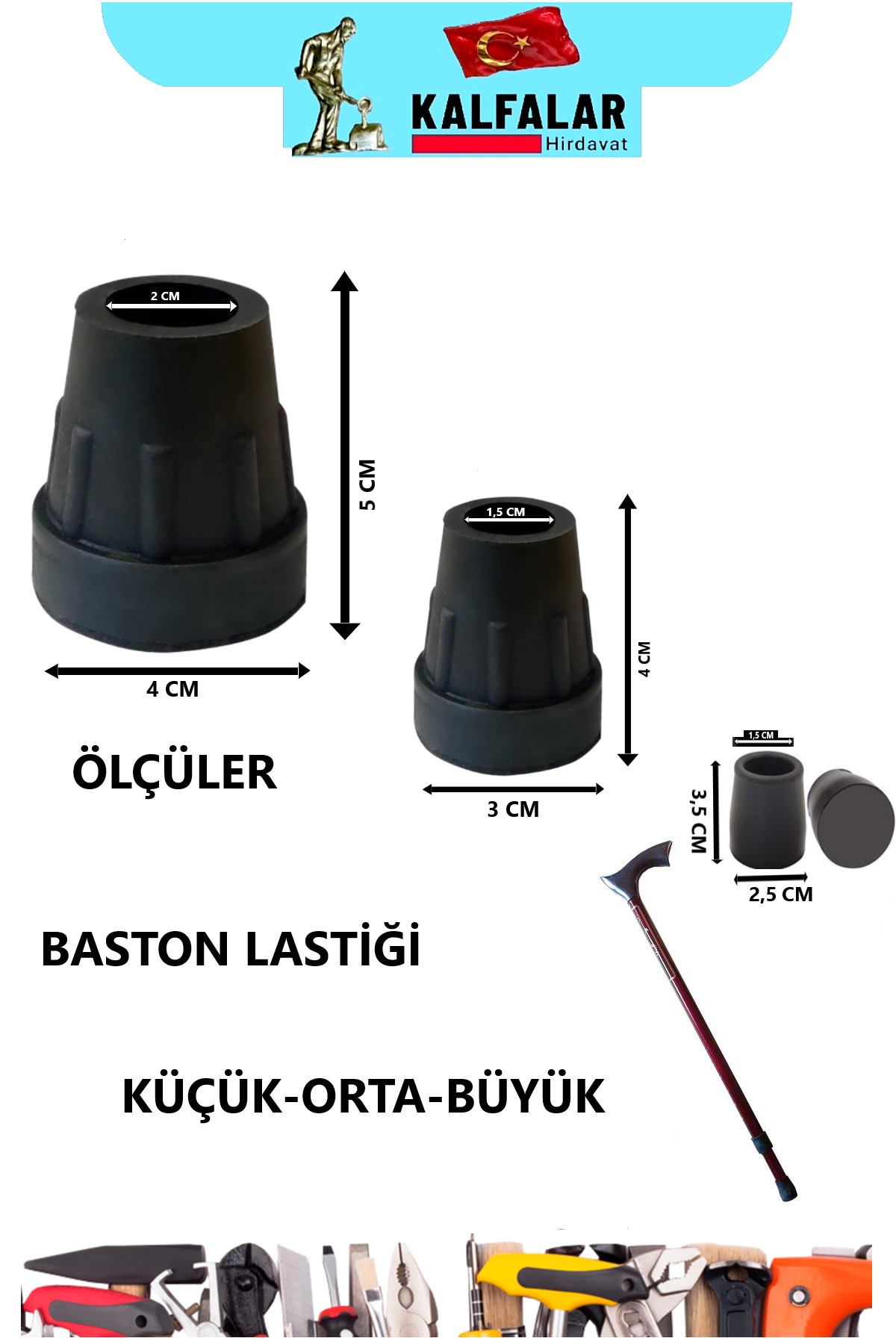 BASTON LASTİĞİ KÜÇÜK EN 2,5CM YÜK 3,5CM DELİK İÇ 1,5 CM