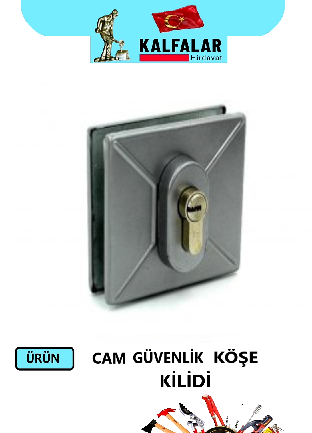 CAM GÜVENLİK KÖŞE KİLİDİ YT