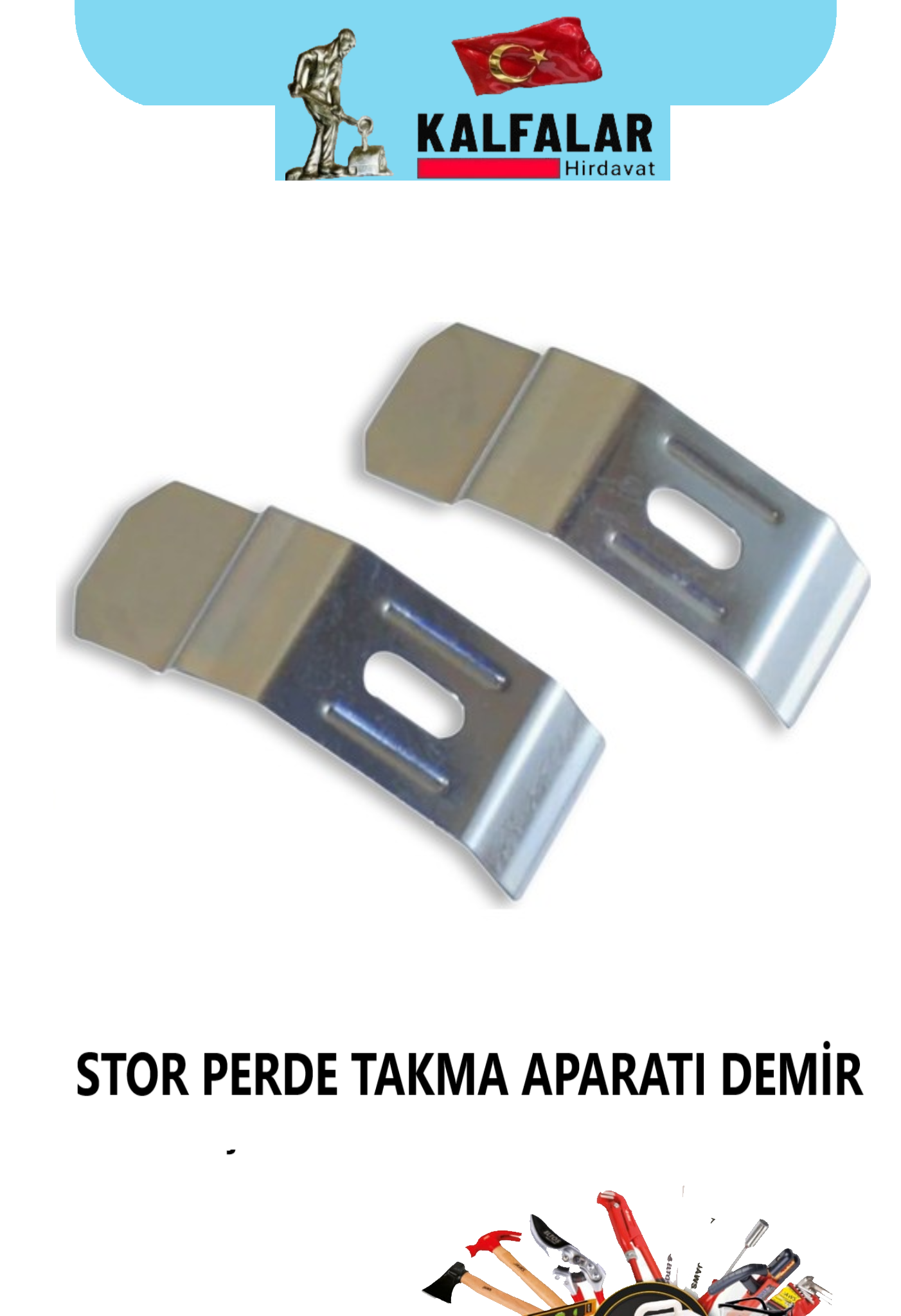 STOR PERDE TAKMA APARAT DEMİR GENİŞ 5 CM