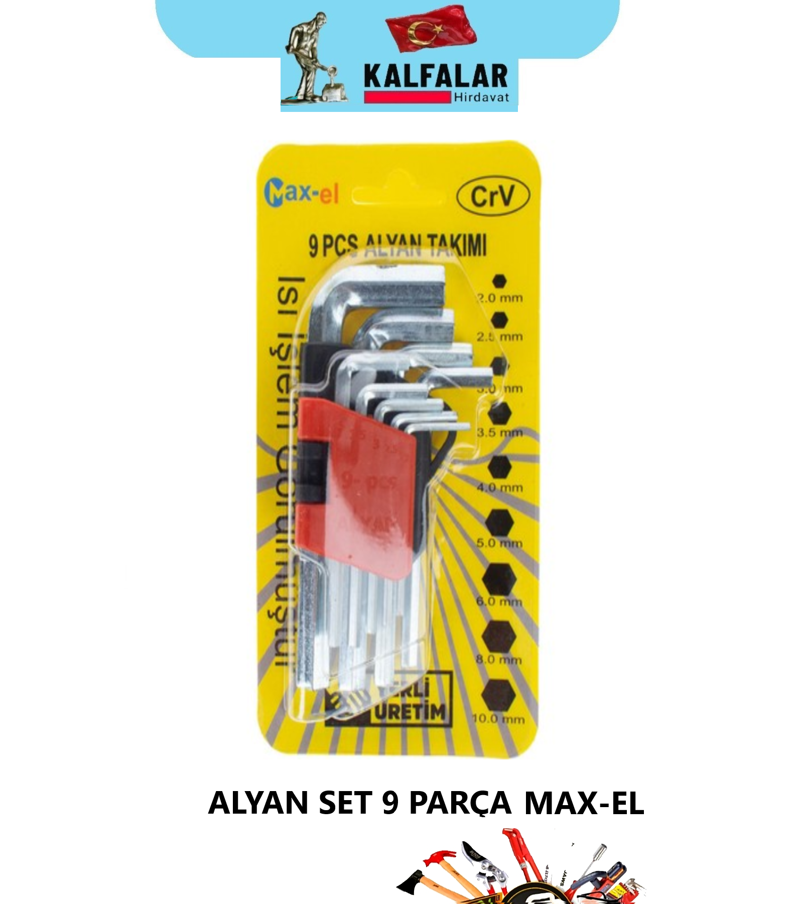 ALYAN SET 150 MM 9 PCS MAX-EL