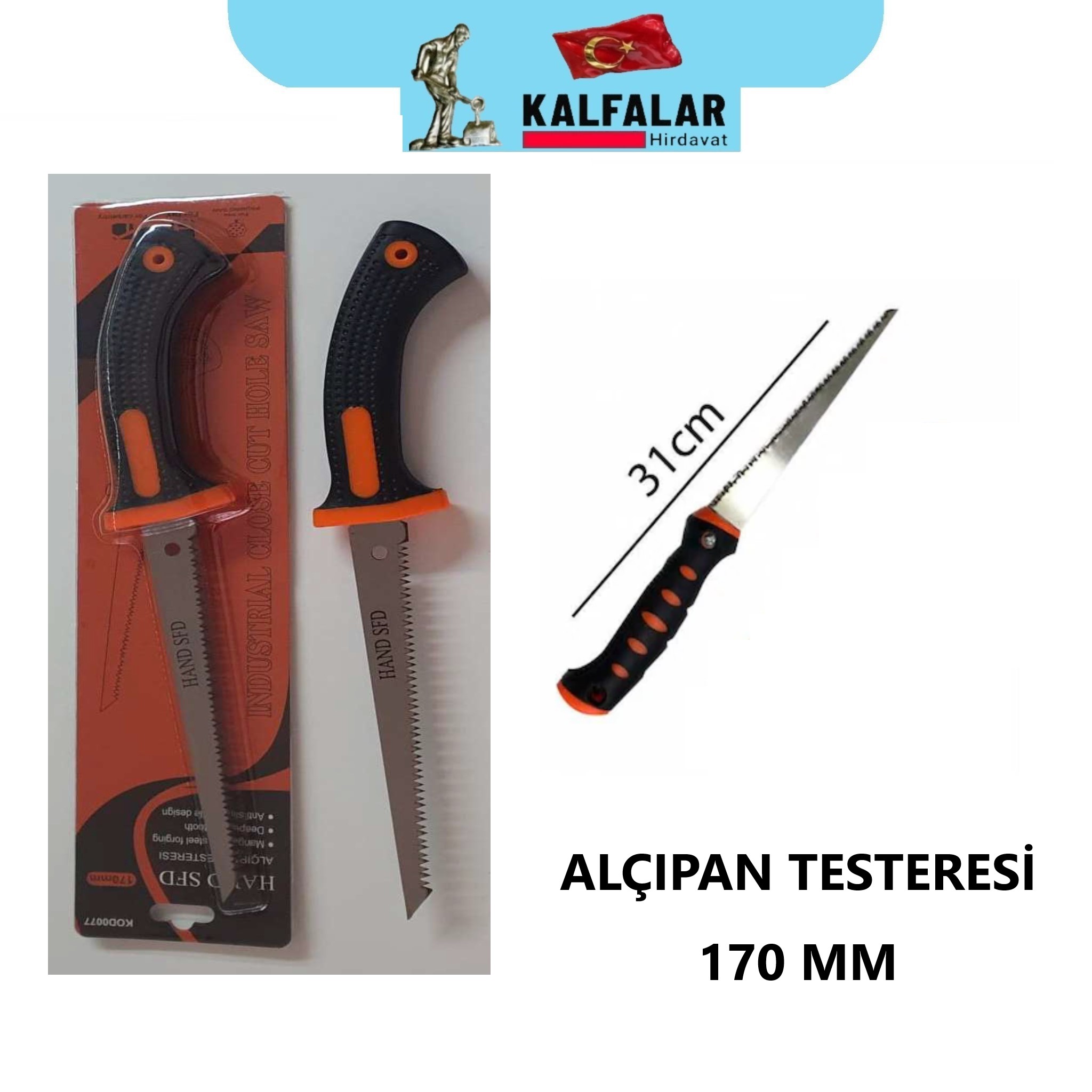 ALÇIPAN TESTERESİ 170 MM ÇELİK