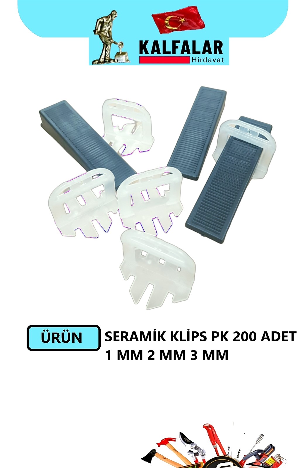 SERAMİK KLİPS 3 MM PAKET 200 ADET