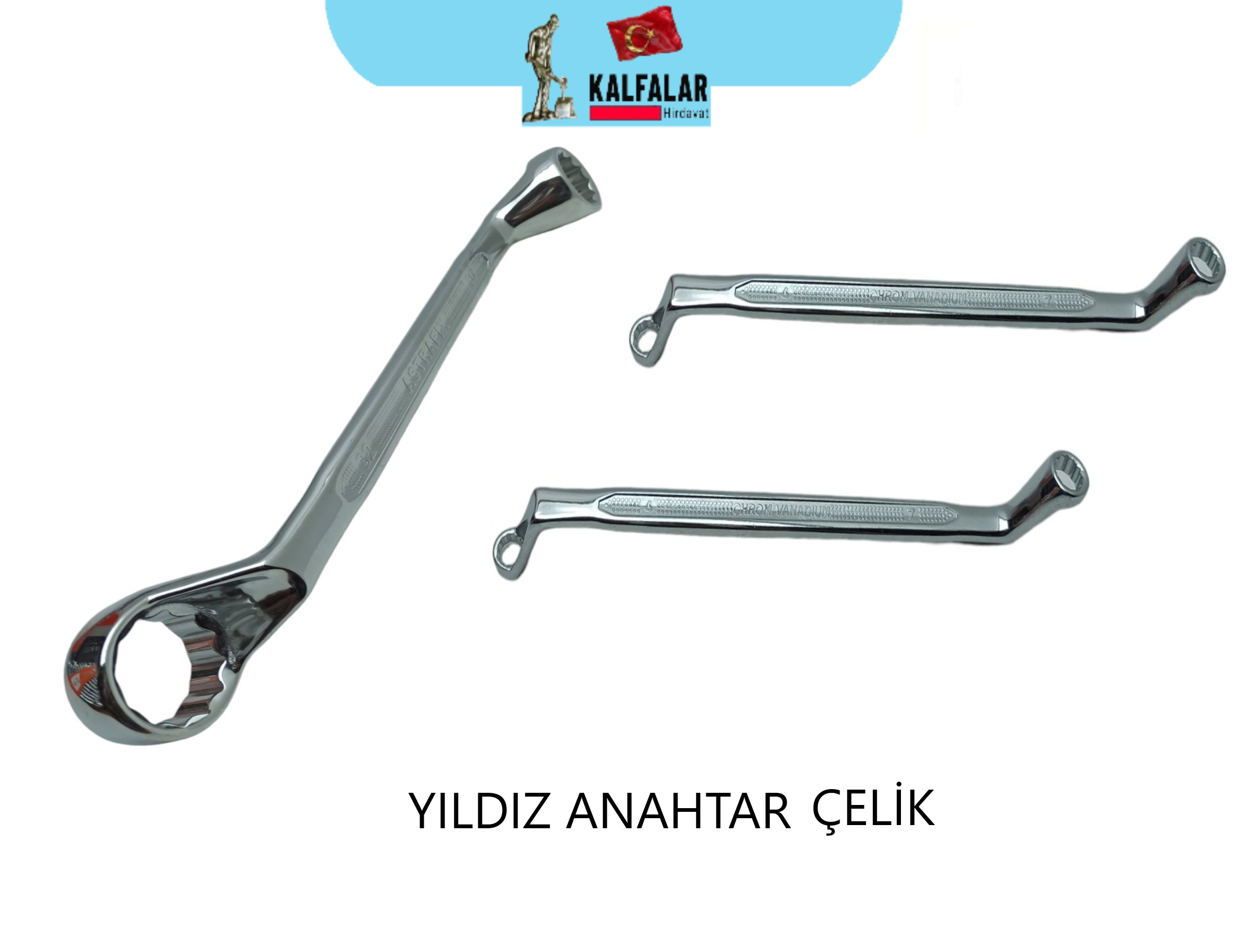 ANAHTAR YILDIZ İKİ AĞIZ 30-32 ÇELİK 