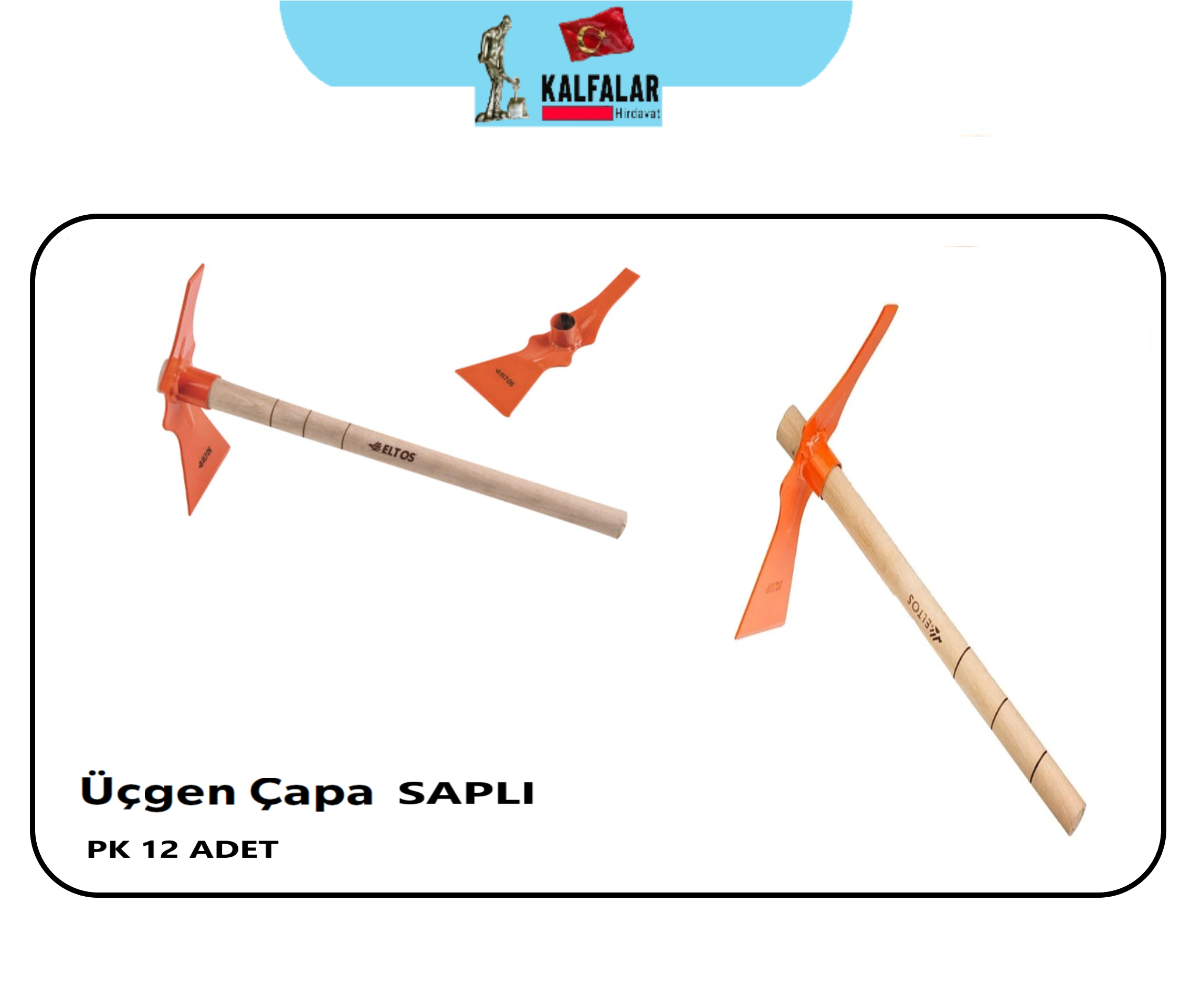 ÇAPA ÜÇGEN AĞIZLI SAPLI