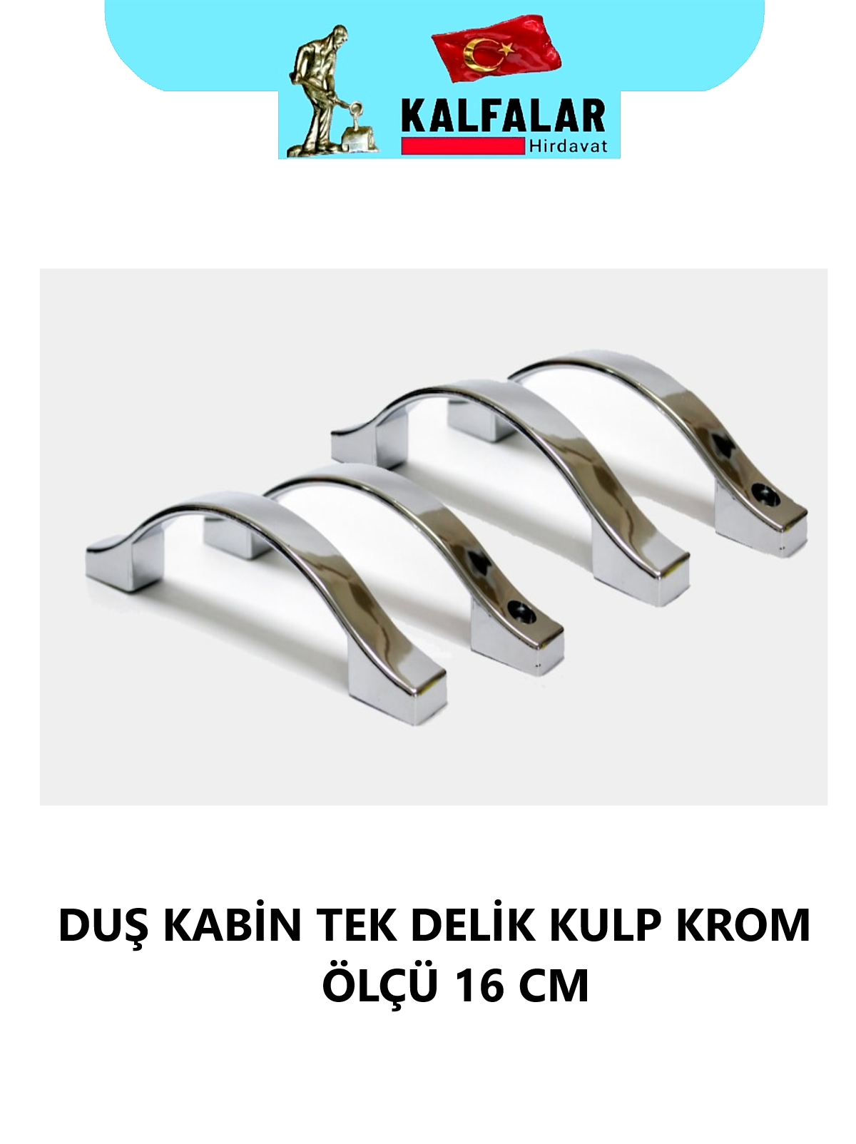 DUŞ KABİN TEK DELİK KULP KROM 