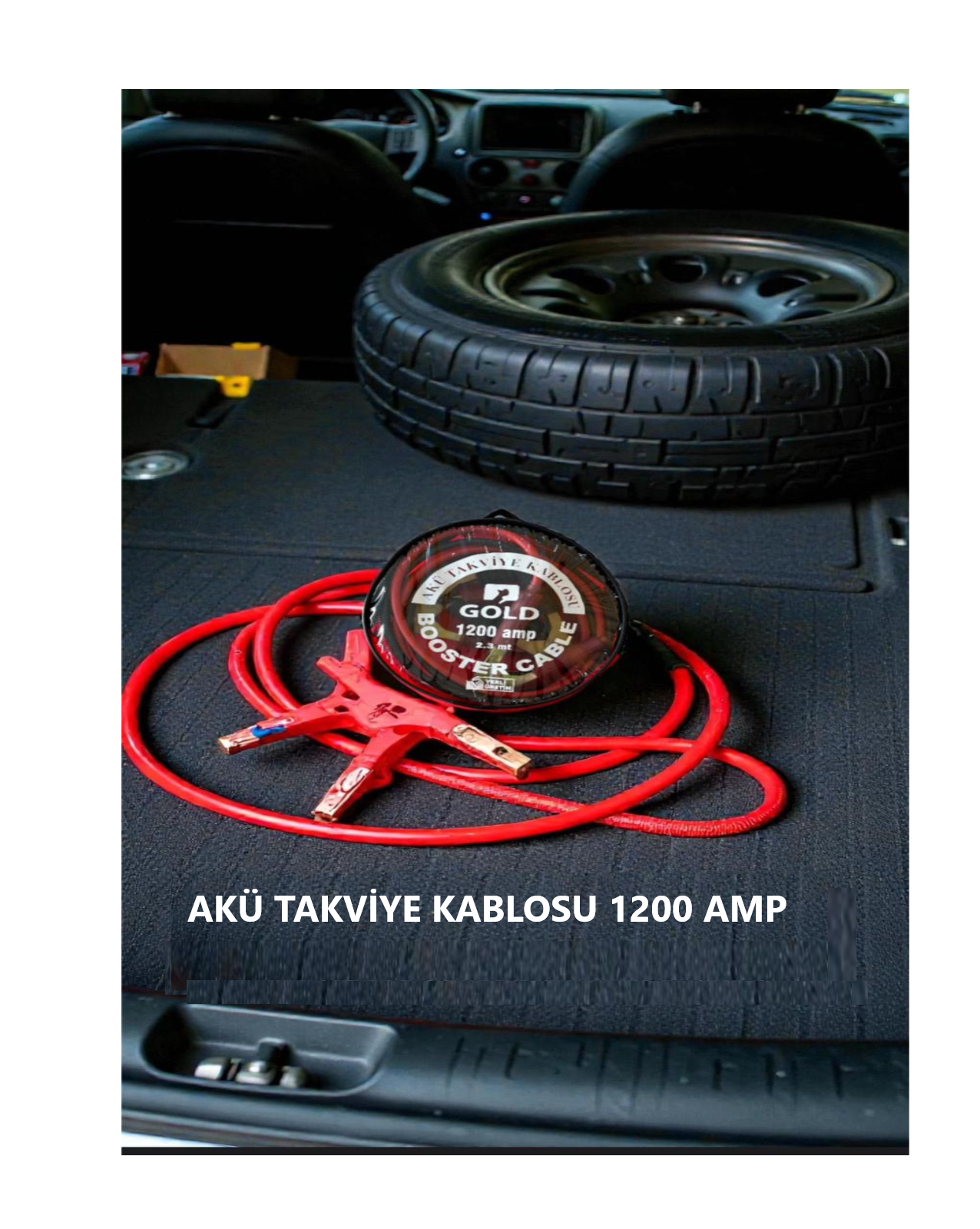 OTO AKÜ TAKVİYE KABLOSU 1200 AMPER 