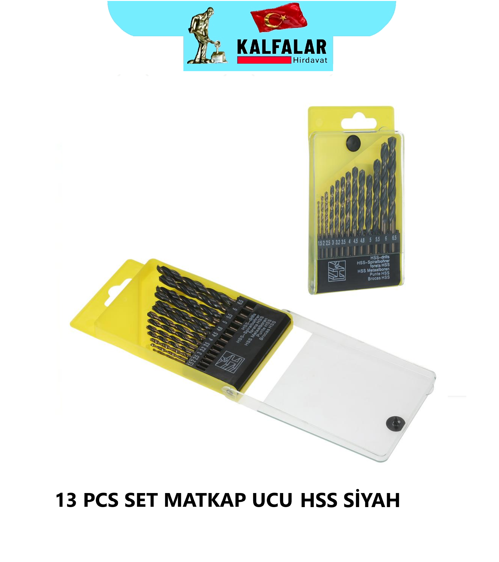 MATKAP UCU SET 13 PCS HSS SİYAH