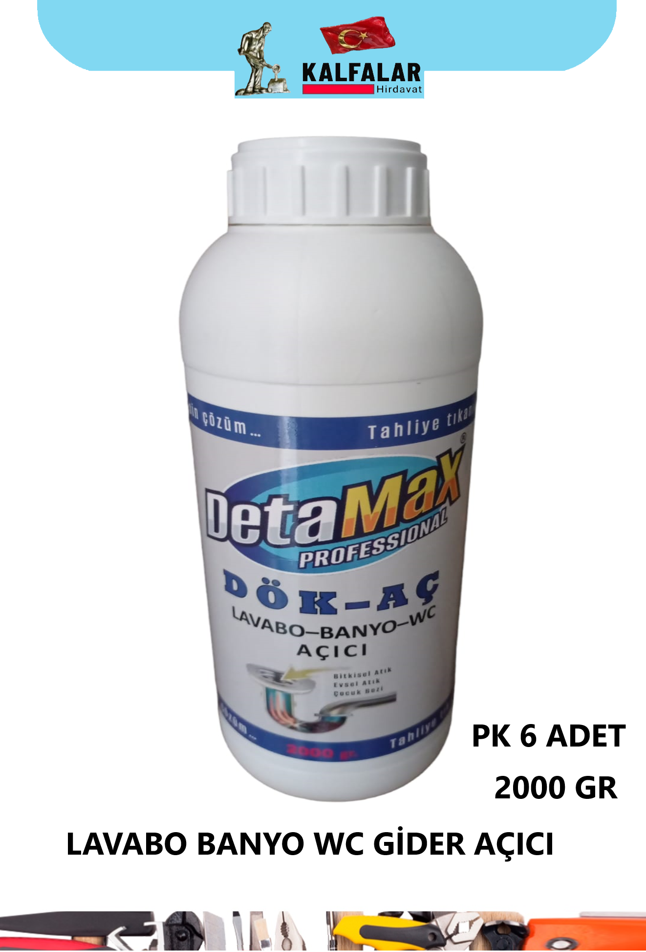 LAVABO-BANYO-WC ACICI 2000 GR KALFA-MAX