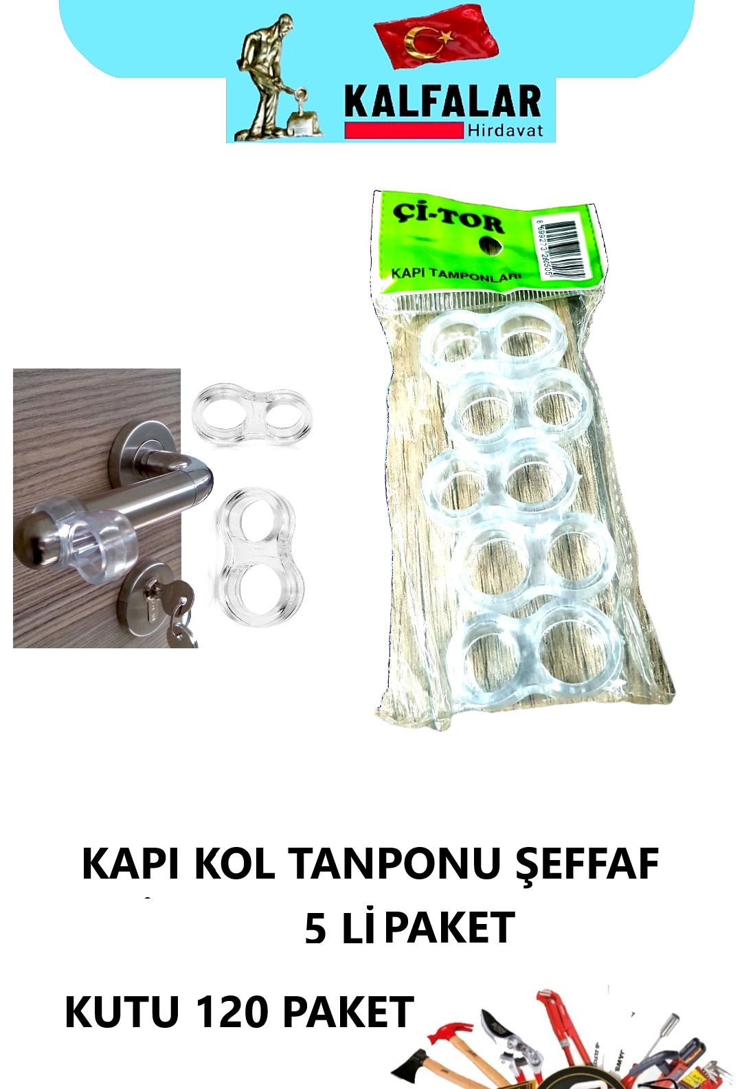 KAPI KOLU TANPON ŞEFFAF 