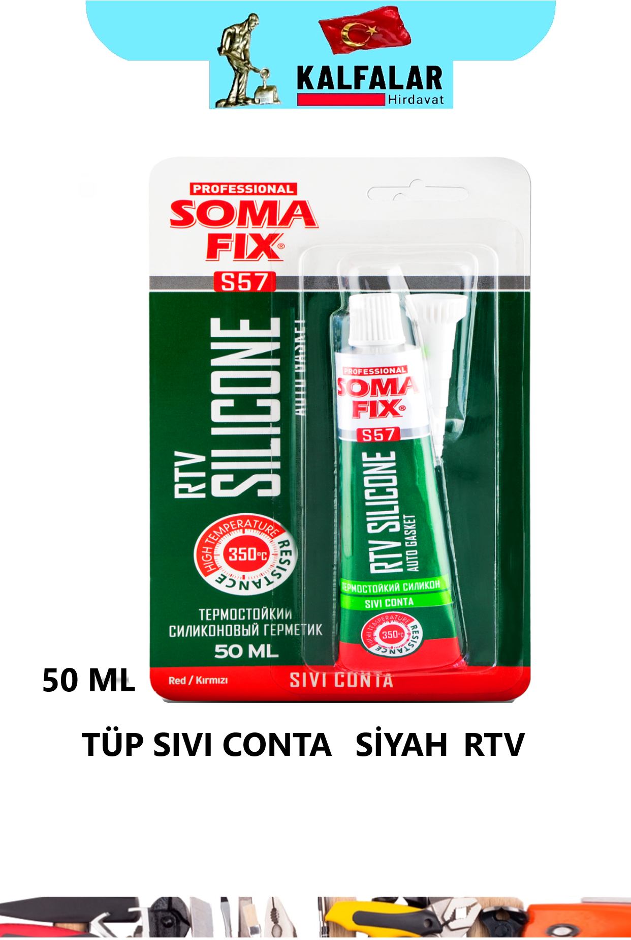 SIVI CONTA TÜP 50 ML SİYAH SOMAFİX
