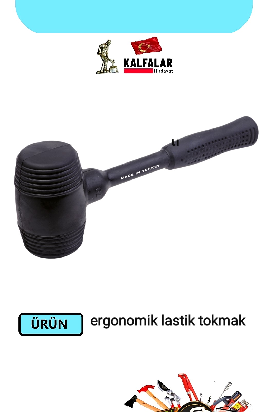 TOKMAK LASTİK ERGONOMİK 70 MM