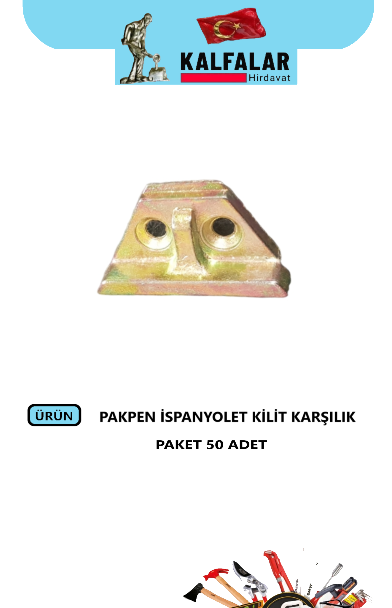 PVC İSPANYOLET KARŞILIK PAKPEN