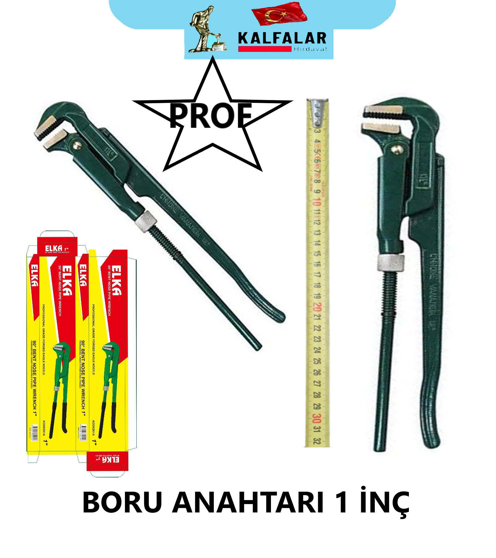 BORU ANAHTARI 1 İNÇ ELKA PROF ÜRÜN