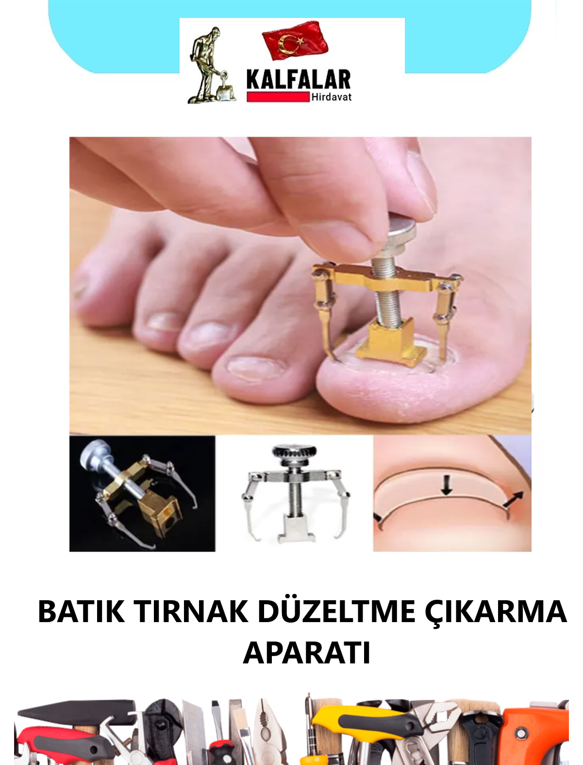 BATIK TIRNAK DÜZELTME ÇIKARMA APARATI