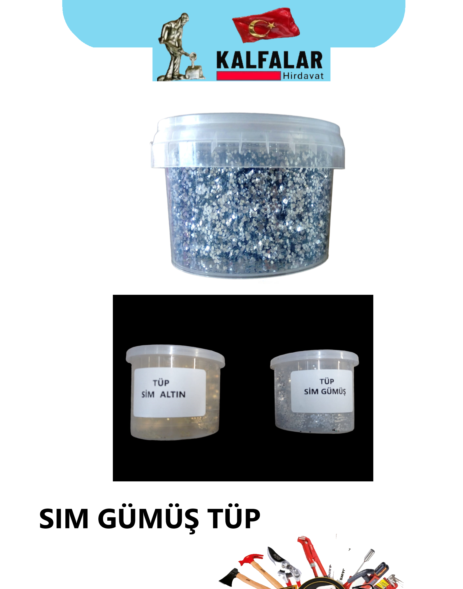 SİM TÜP GÜMÜŞ RENK 