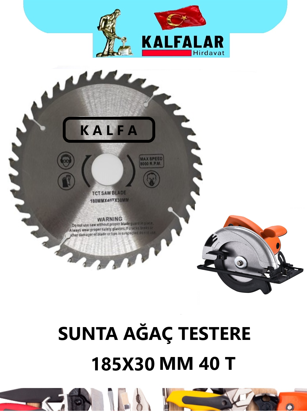 SUNTA AĞAÇ KESME 185X30 MM 40 T