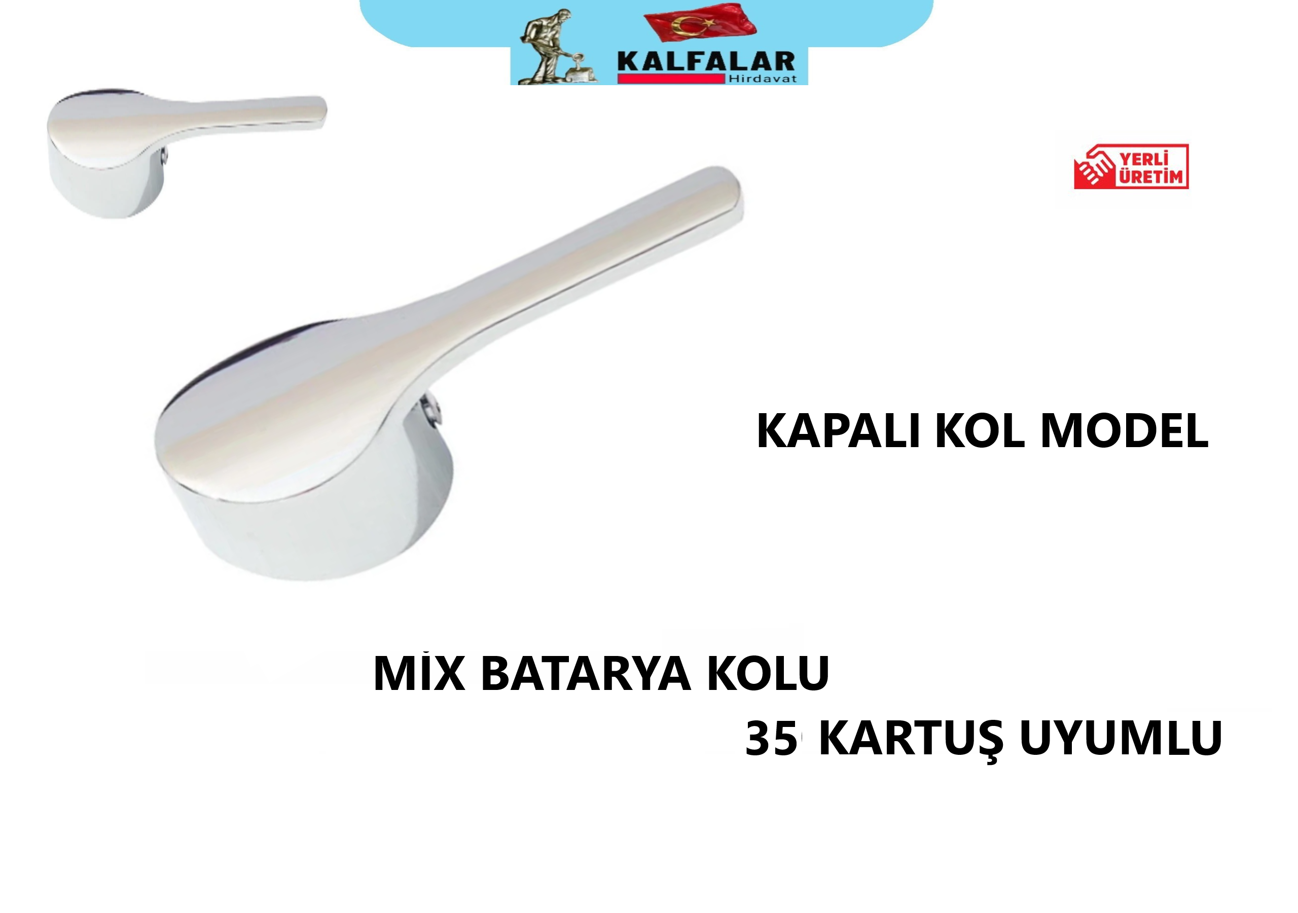MİX BATARYA KOLU KAPALI MODEL 35 KARTUŞ UYUMLU
