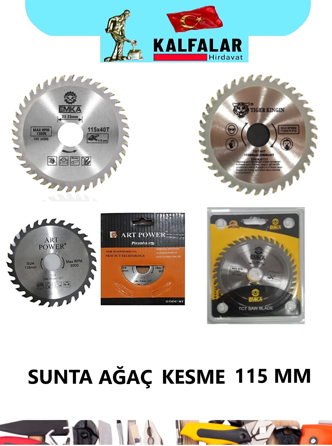 SUNTA AĞAÇ KESME 115 MM 40 T