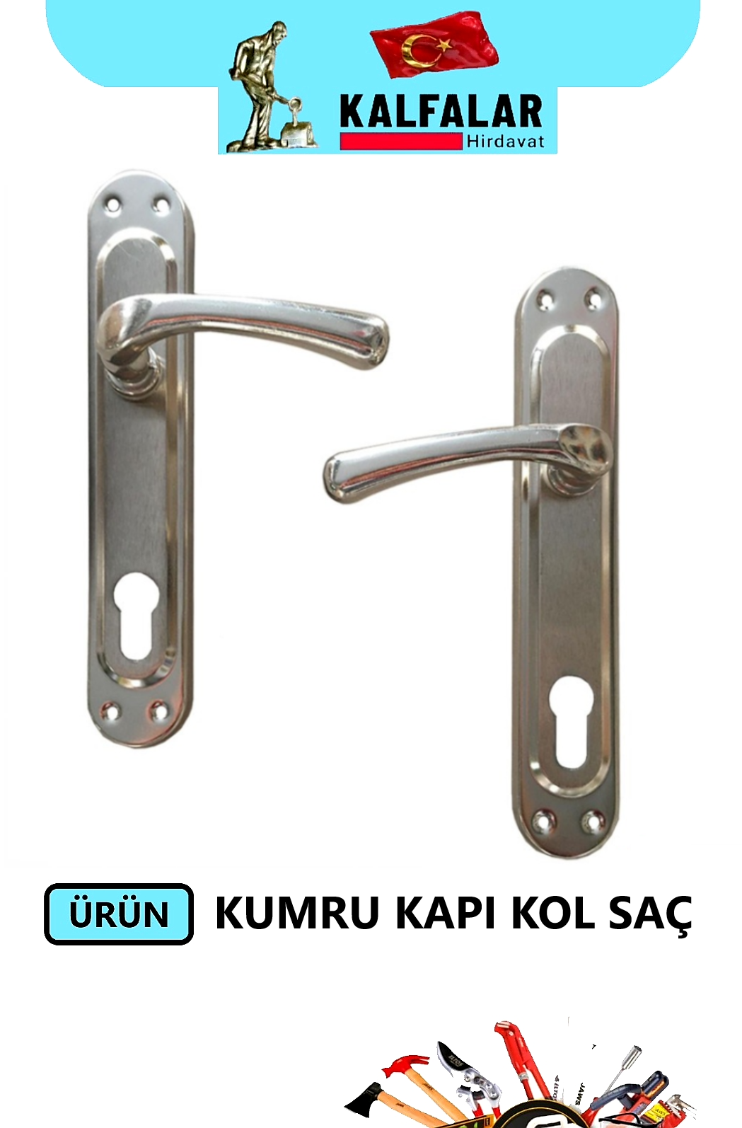 KAPI KOLU KUMRU SATEN-NİKEL YALE SAÇ