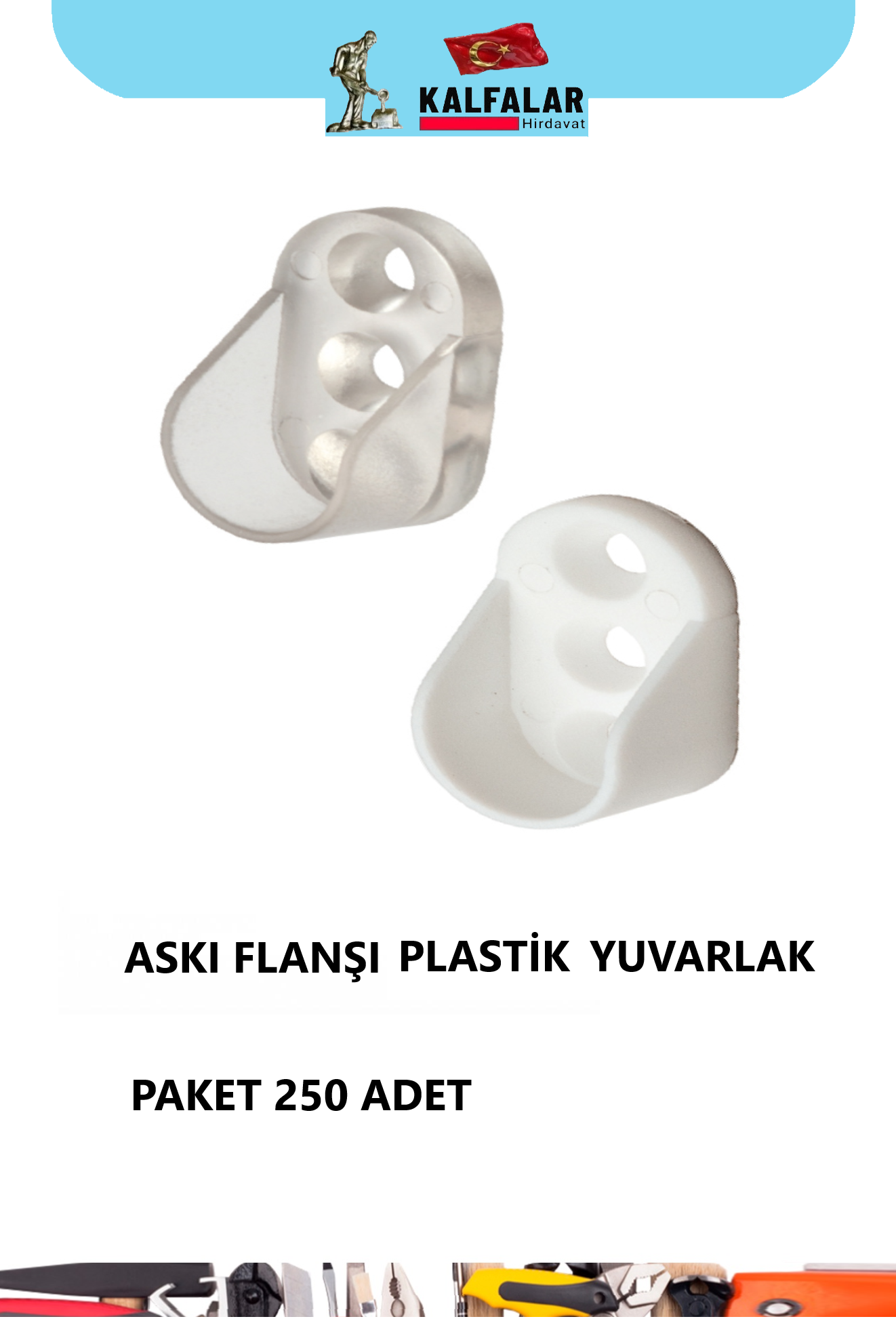 ASKI FLANŞ PLS YUVARLAK BEYAZ