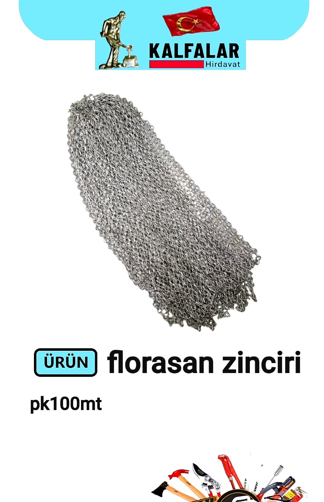 ZİNCİR FLORESAN GALVENİZ KAPLI