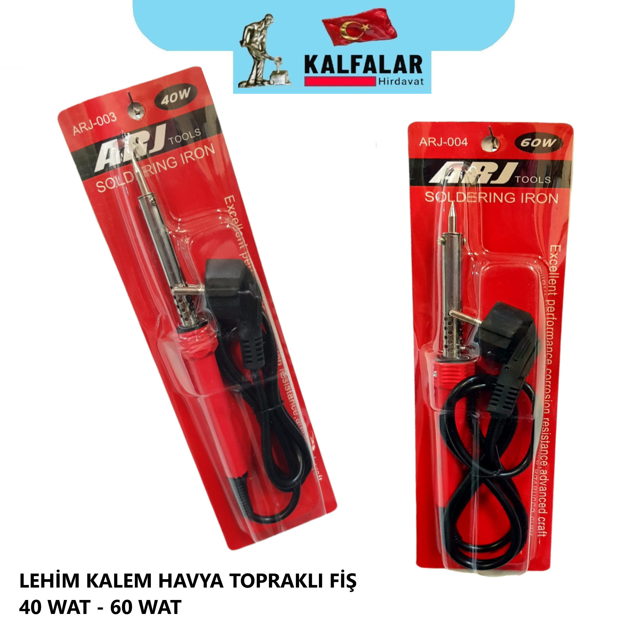 LEHİM KALEM HAVYA 60 WAT TOPRAKLI FİŞ