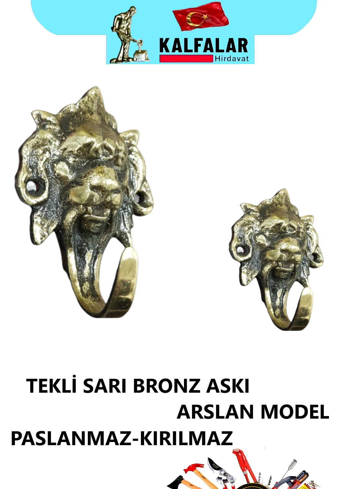 ASKI TEKLİ PİRİNÇ BRONZ ARSLAN MODEL