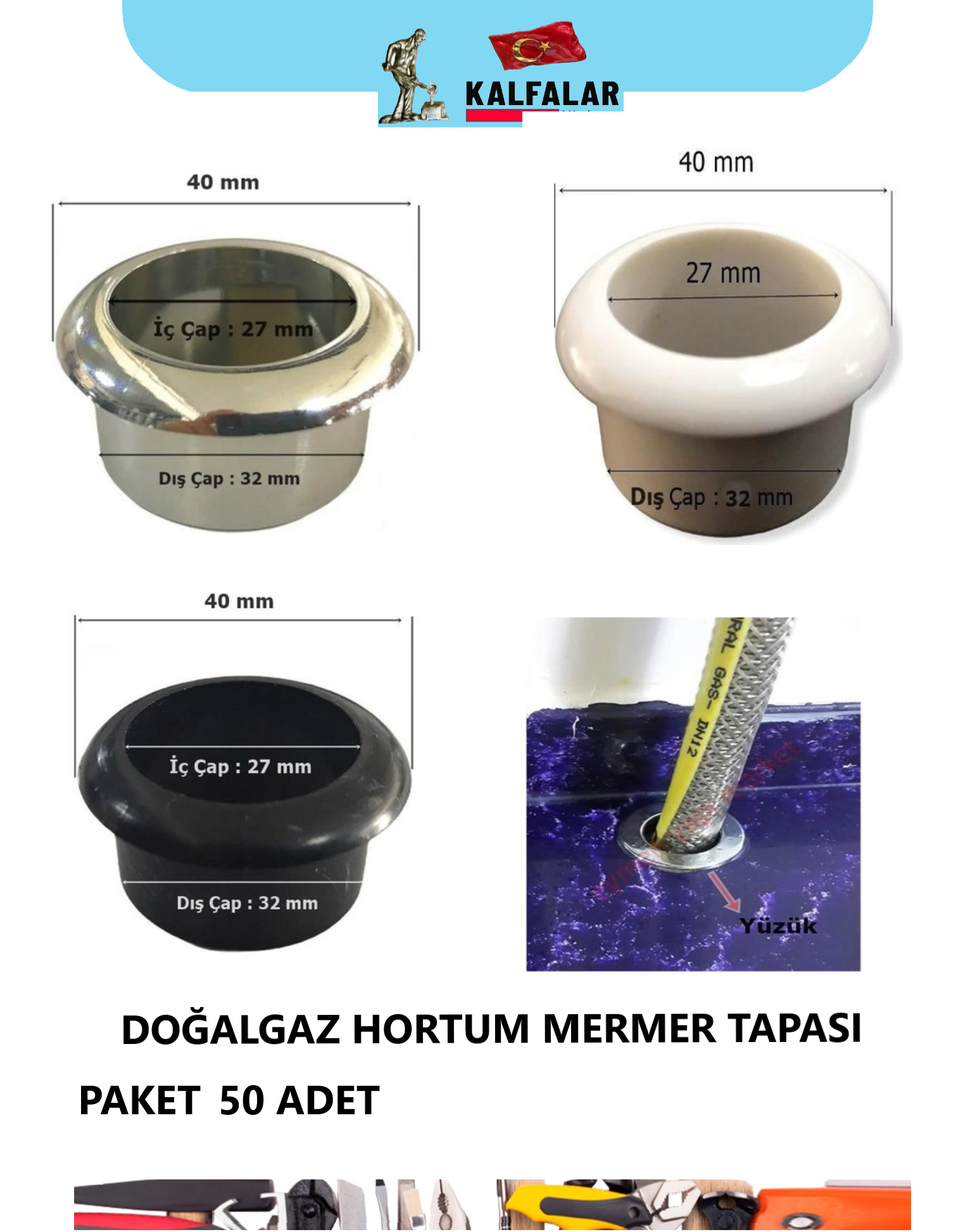 DOĞALGAZ HORTUM TAPASI SİYAH