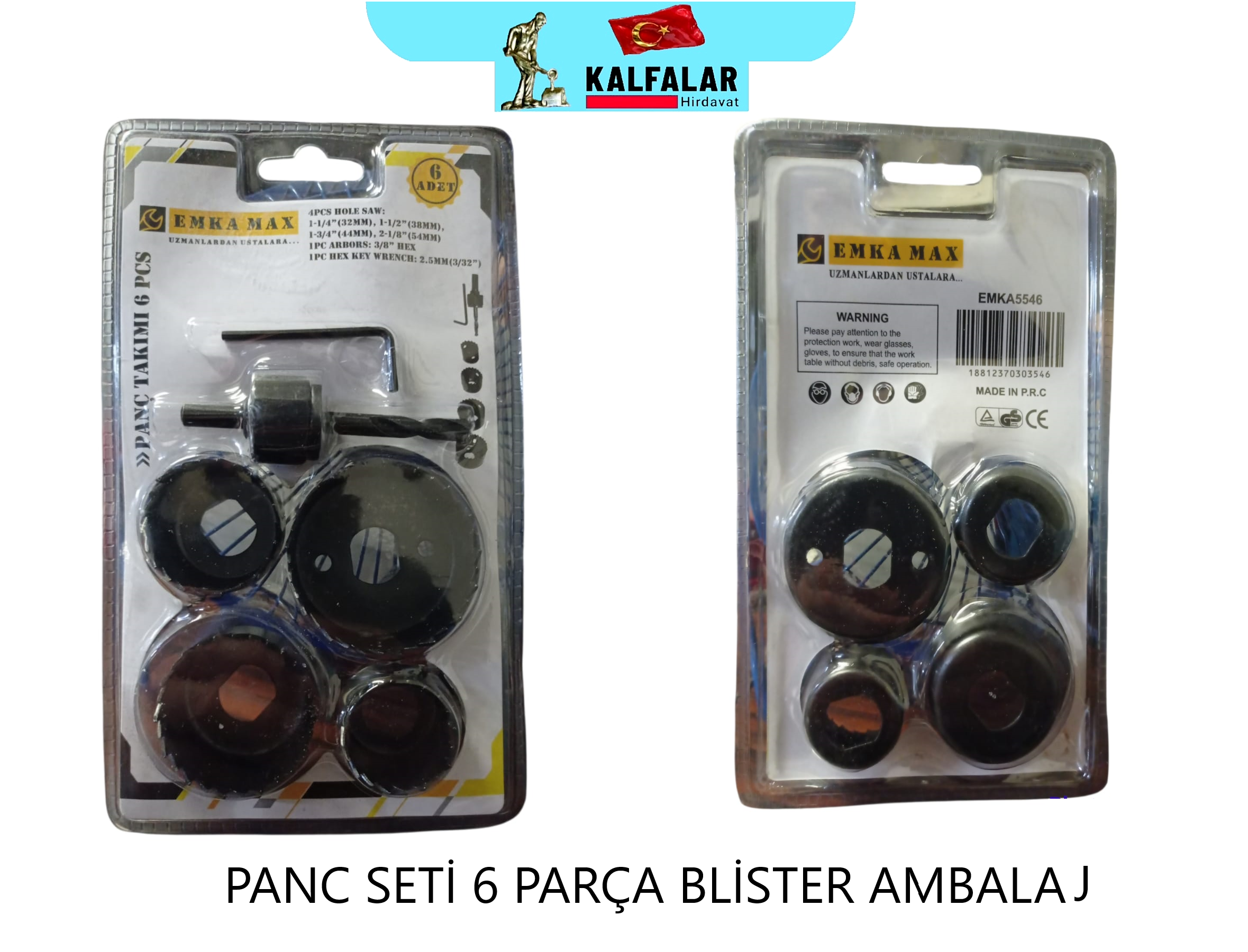 PANC SETİ 6 PARÇA VBLİSTER AMBALAJ