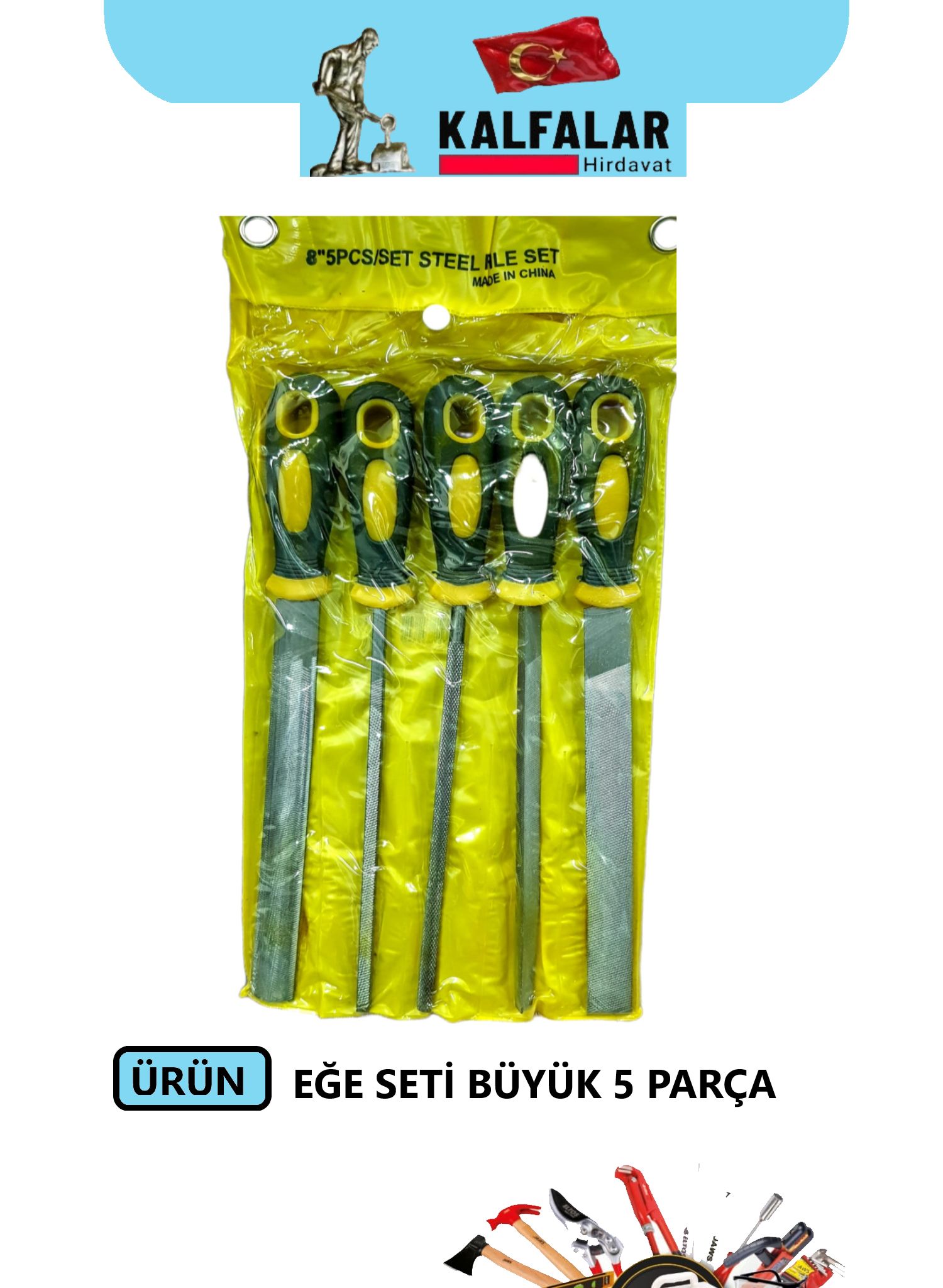 EĞE SETİ BÜYÜK 5 PARÇA