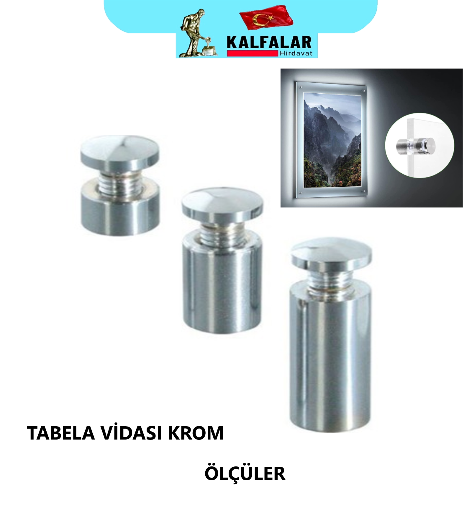 TABELA VİDASI 17X40 KROM