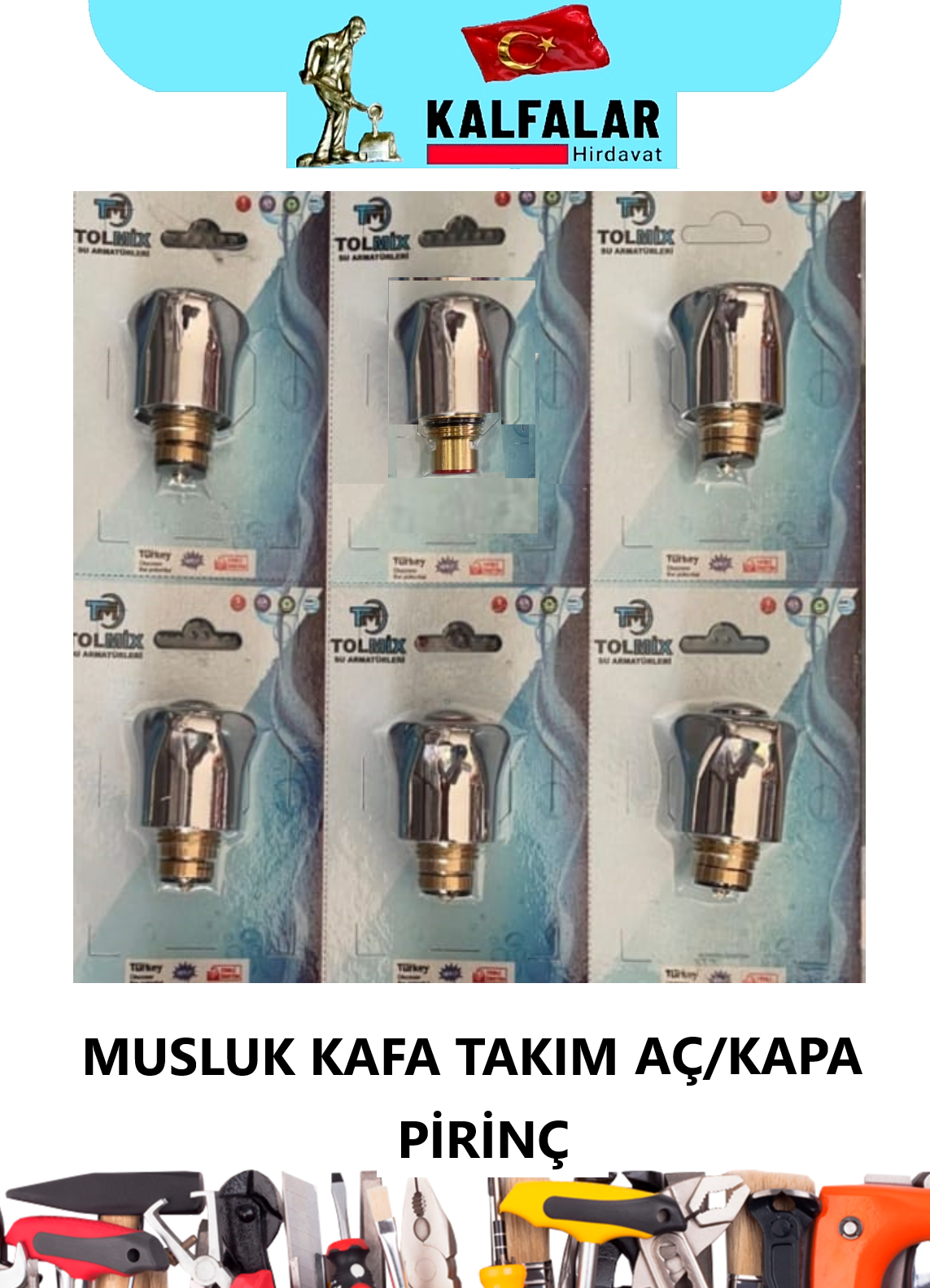 MUSLUK KAFA TAKIM AÇ/KAPA PİRİNÇ